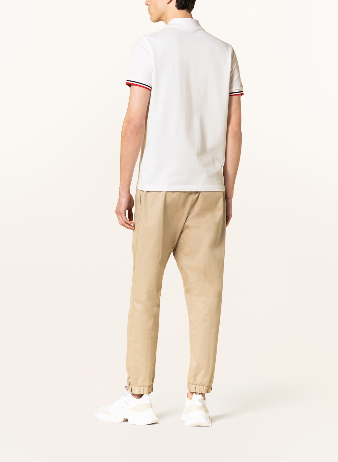 MONCLER Piqué-Poloshirt, Farbe: WEISS (Bild 3)
