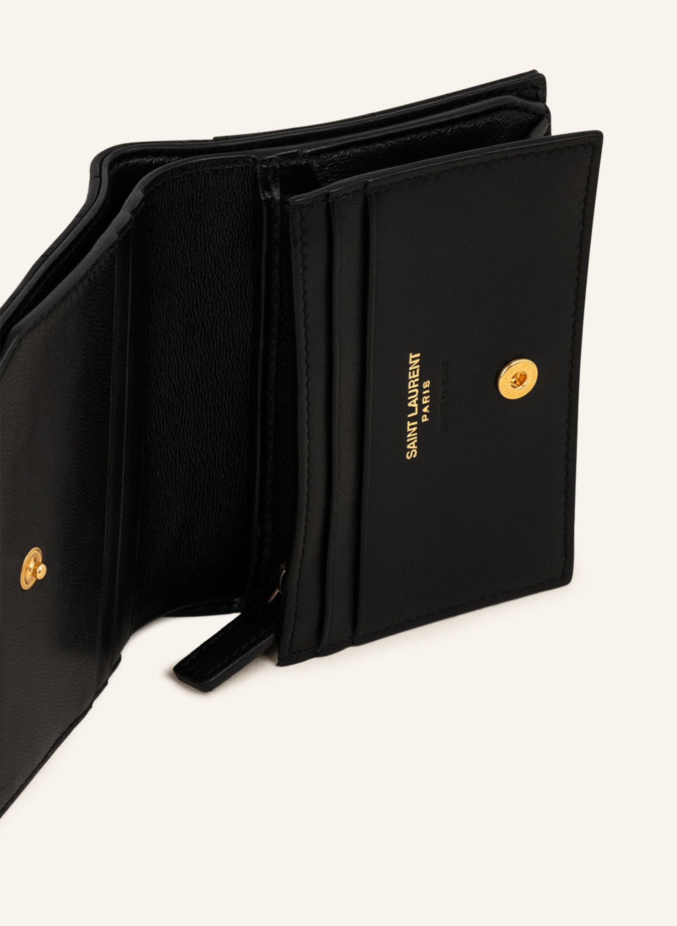 SAINT LAURENT Geldbörse CASSANDRE: SCHWARZ