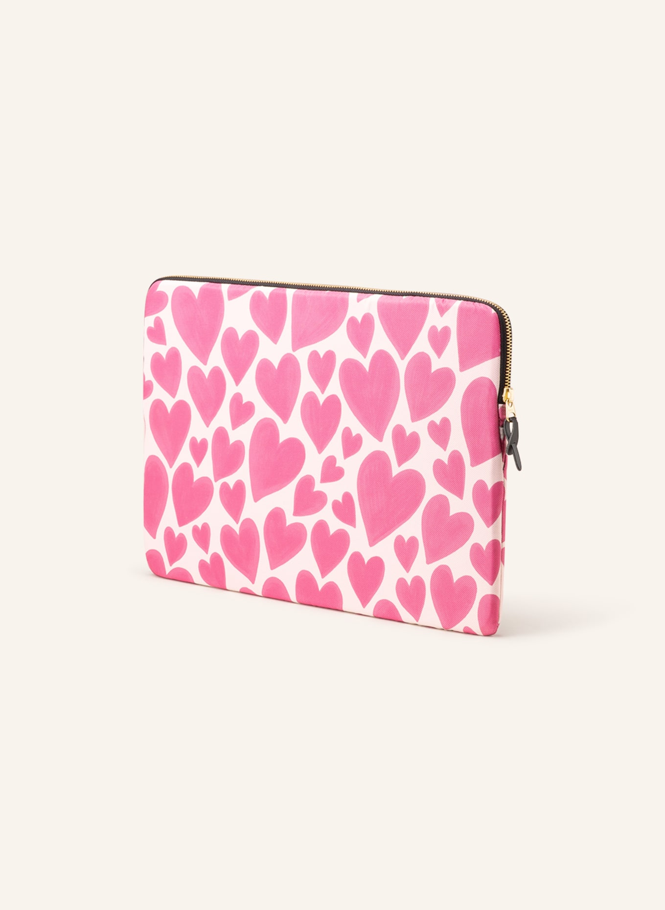 WOUF Laptop sleeve PINK LOVE, Color: CREAM/ PINK (Image 2)
