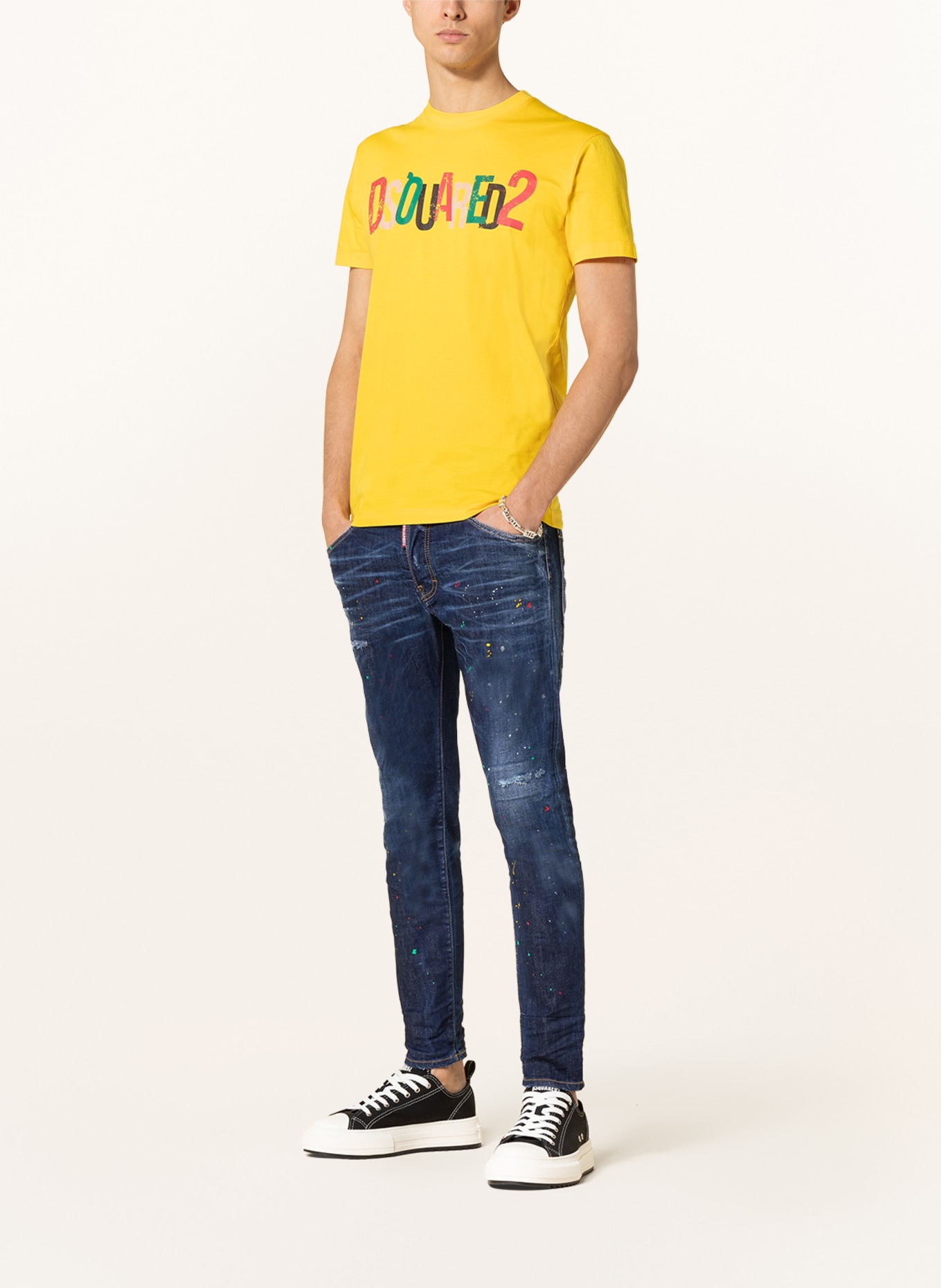 DSQUARED2 T-Shirt, Farbe: GELB (Bild 2)