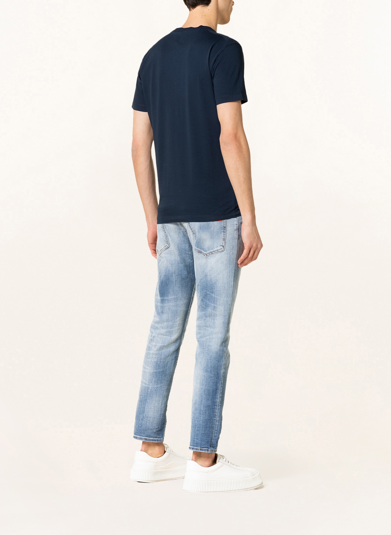 DSQUARED2 T-shirt, Color: DARK BLUE/ WHITE (Image 3)