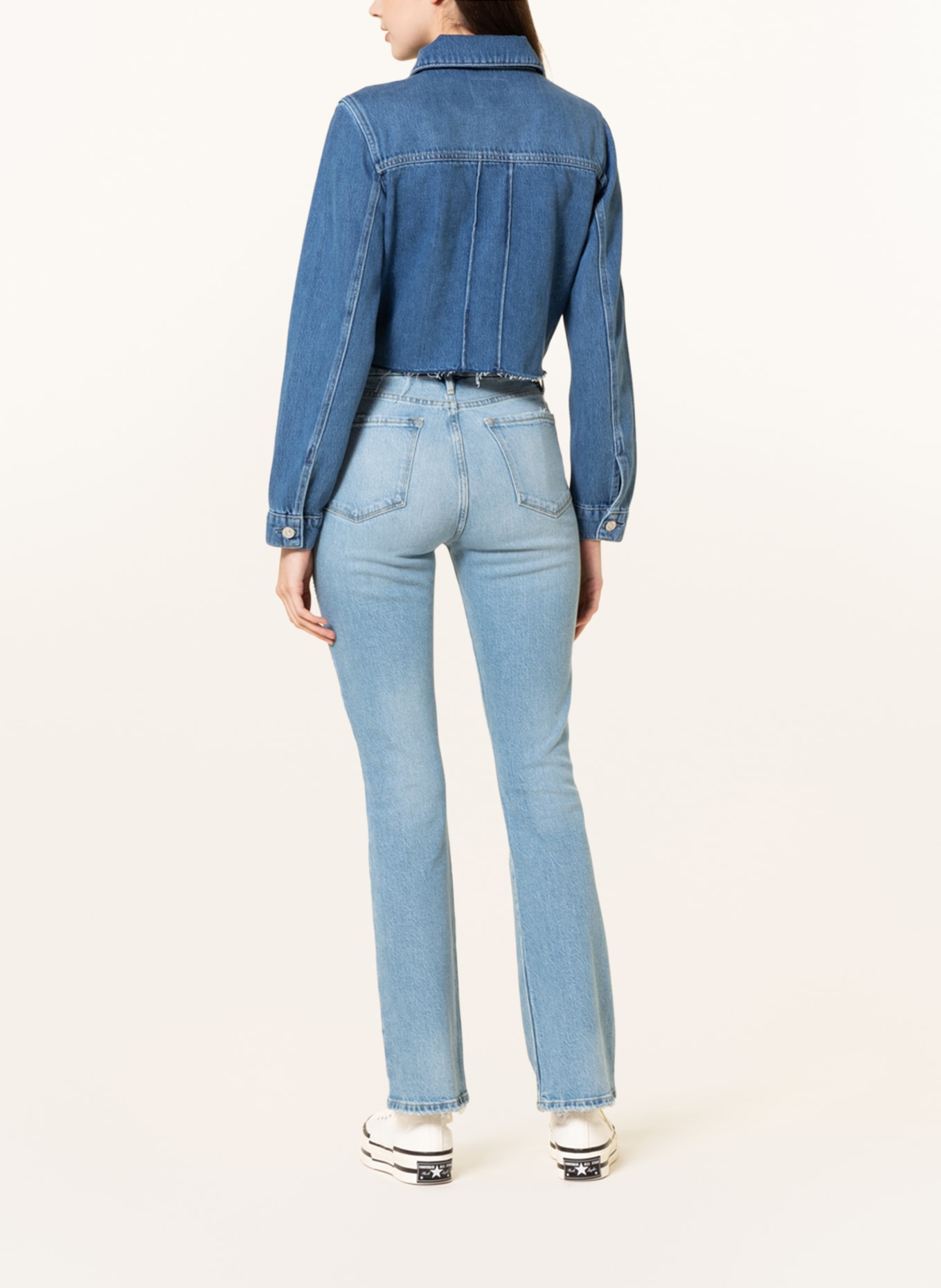 PAIGE Krótka kurtka jeansowa ROWAN, Kolor: NIEBIESKI (Obrazek 3)