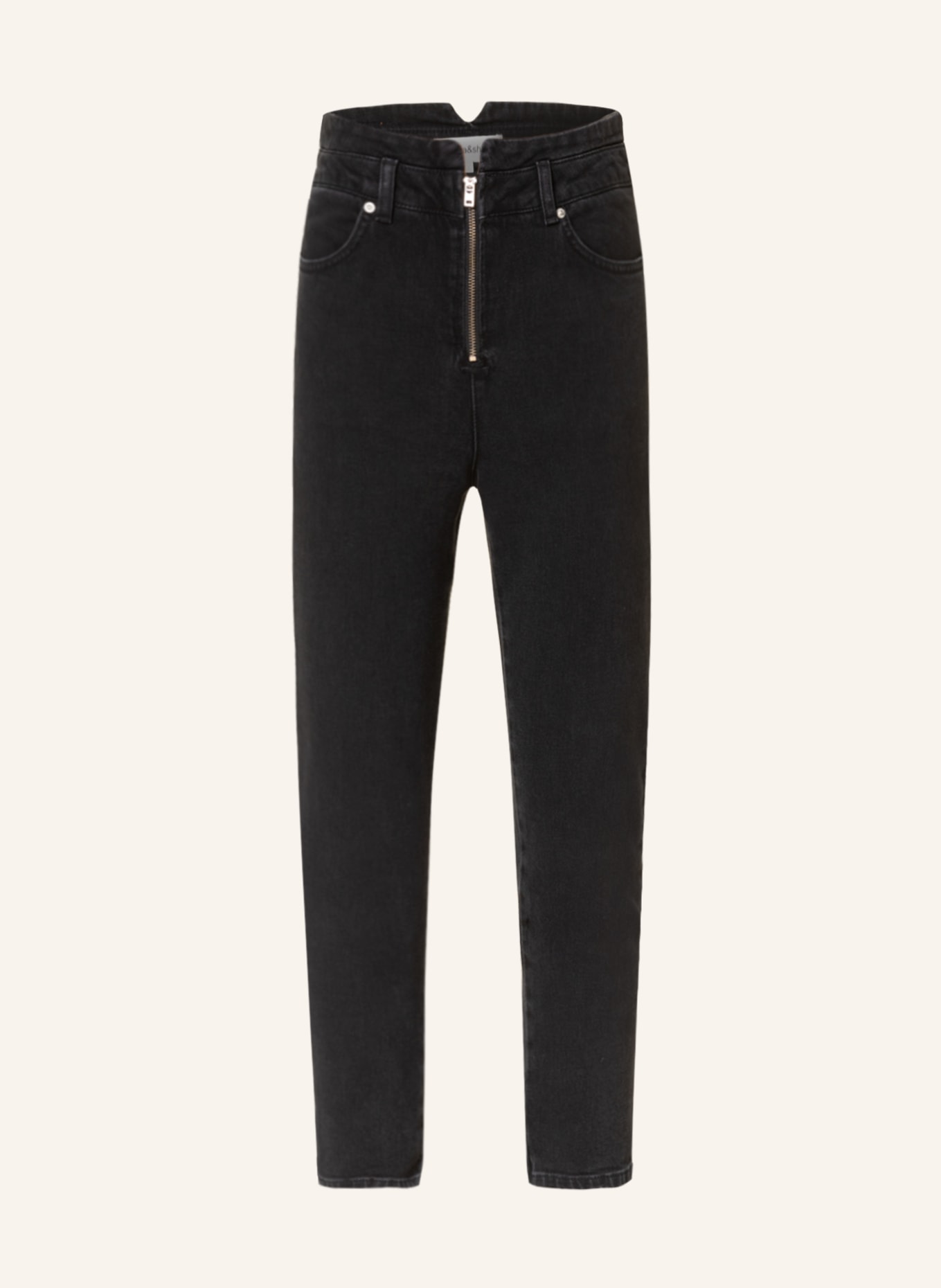 ba&sh Skinny Jeans IAGO, Farbe: BLACK BLACKSTONE (Bild 1)