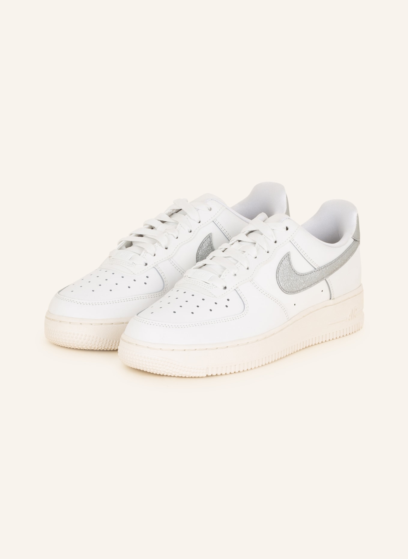 Nike Sneakers AIR FORCE 1 07, Color: WHITE/ SILVER (Image 1)