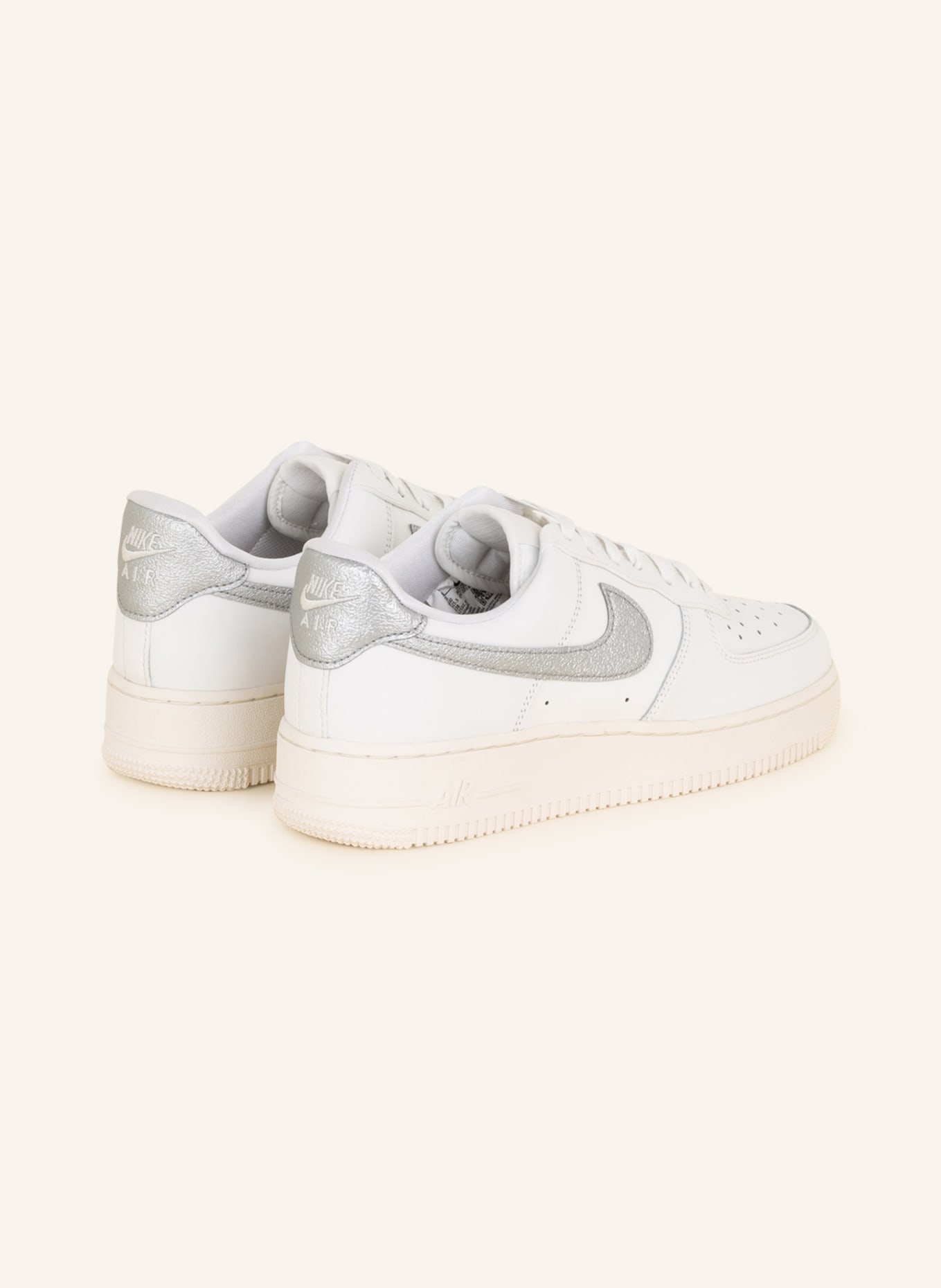 Nike Sneakers AIR FORCE 1 07, Color: WHITE/ SILVER (Image 2)