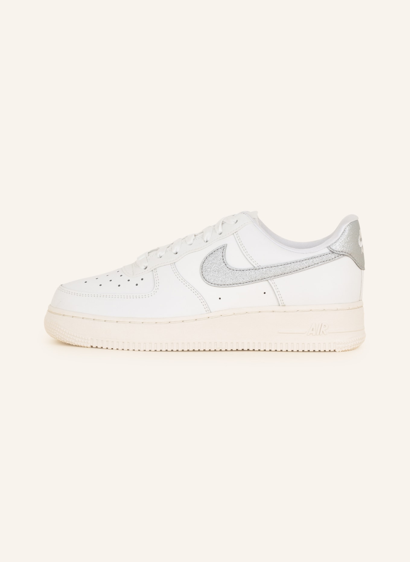 Nike Sneakers AIR FORCE 1 07, Color: WHITE/ SILVER (Image 4)