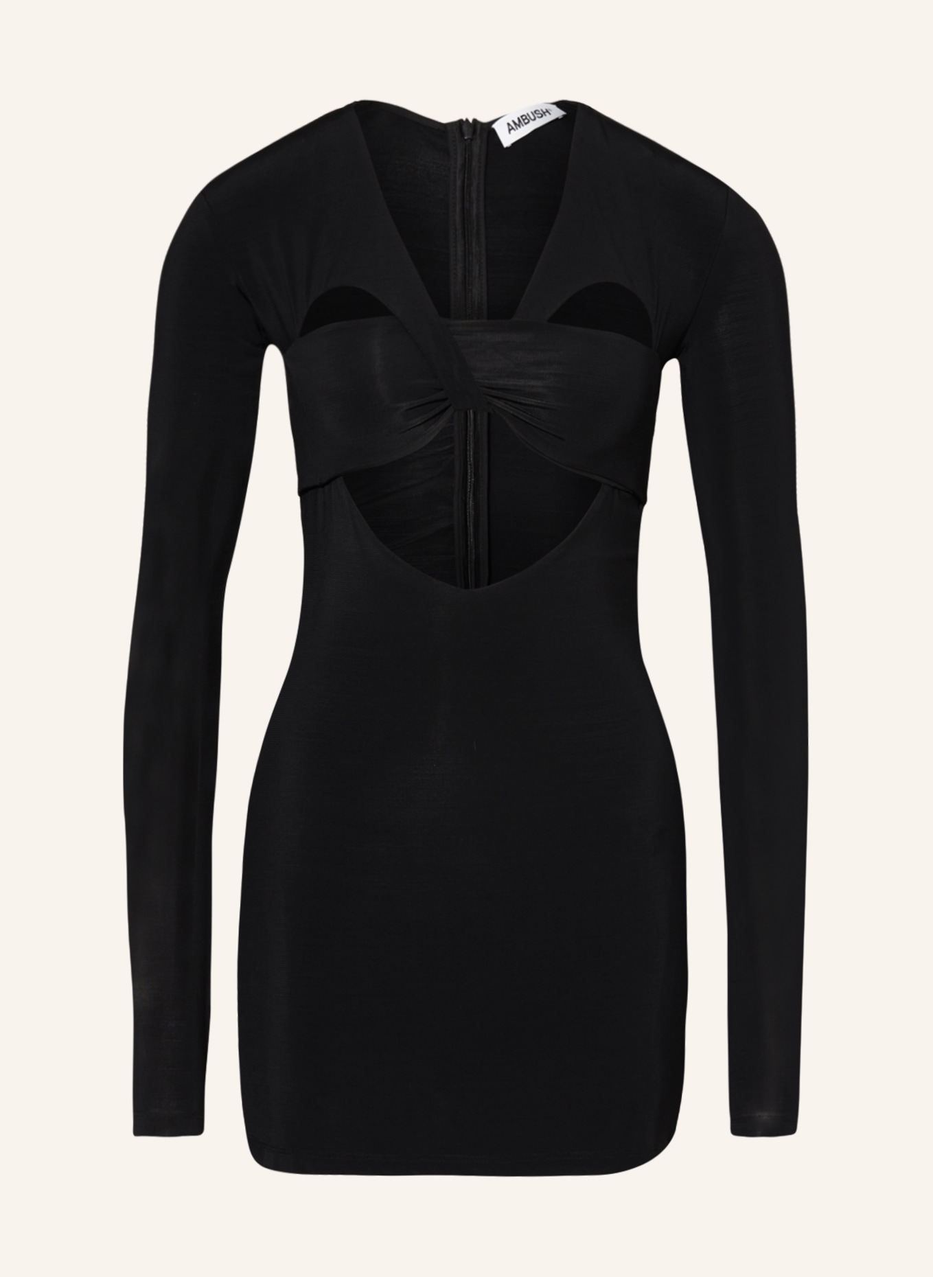 AMBUSH Jersey dress with cut-outs, Color: BLACK (Image 1)