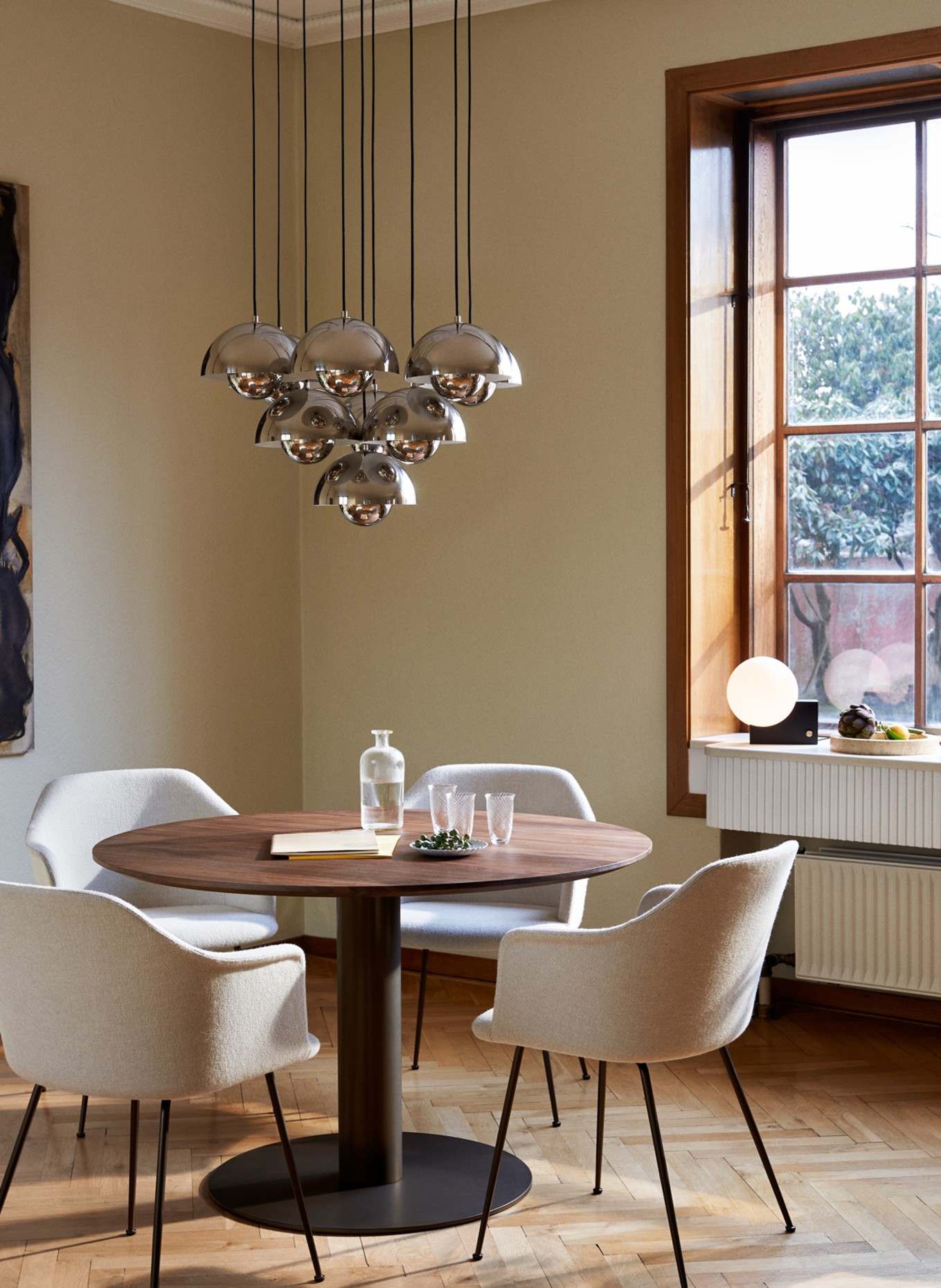 &Tradition Pendelleuchte FLOWERPOT VP1: SILBER