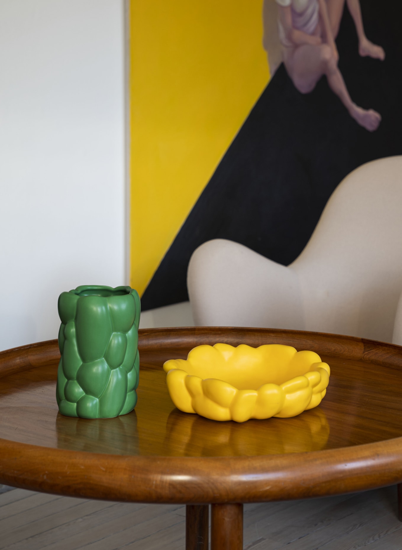 raawii Váza CLOUD SMALL: TMAVĚ ZELENÁ