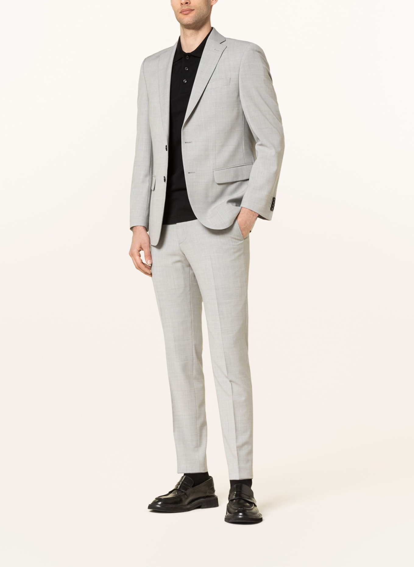 pierre cardin Suit trousers PC-RYAN FUTUREFLEX extra slim fit, Color: 9010 Hellgrau (Image 2)