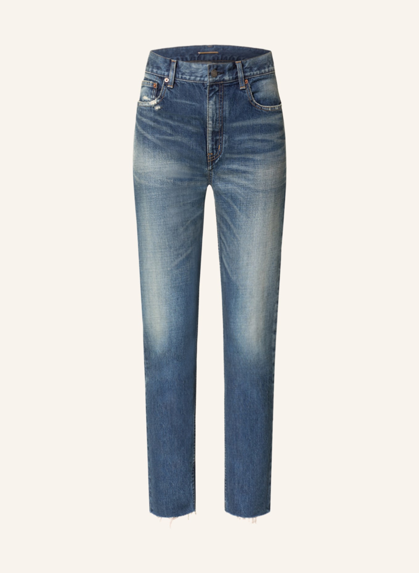 SAINT LAURENT Straight Jeans, Farbe: 4296 AUTHENTIC VINTAGE BL (Bild 1)