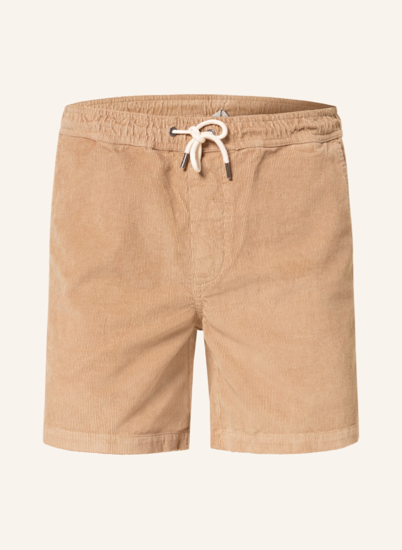 QUIKSILVER Corduroy shorts TAXER in jogger style, Color: BEIGE (Image 1)
