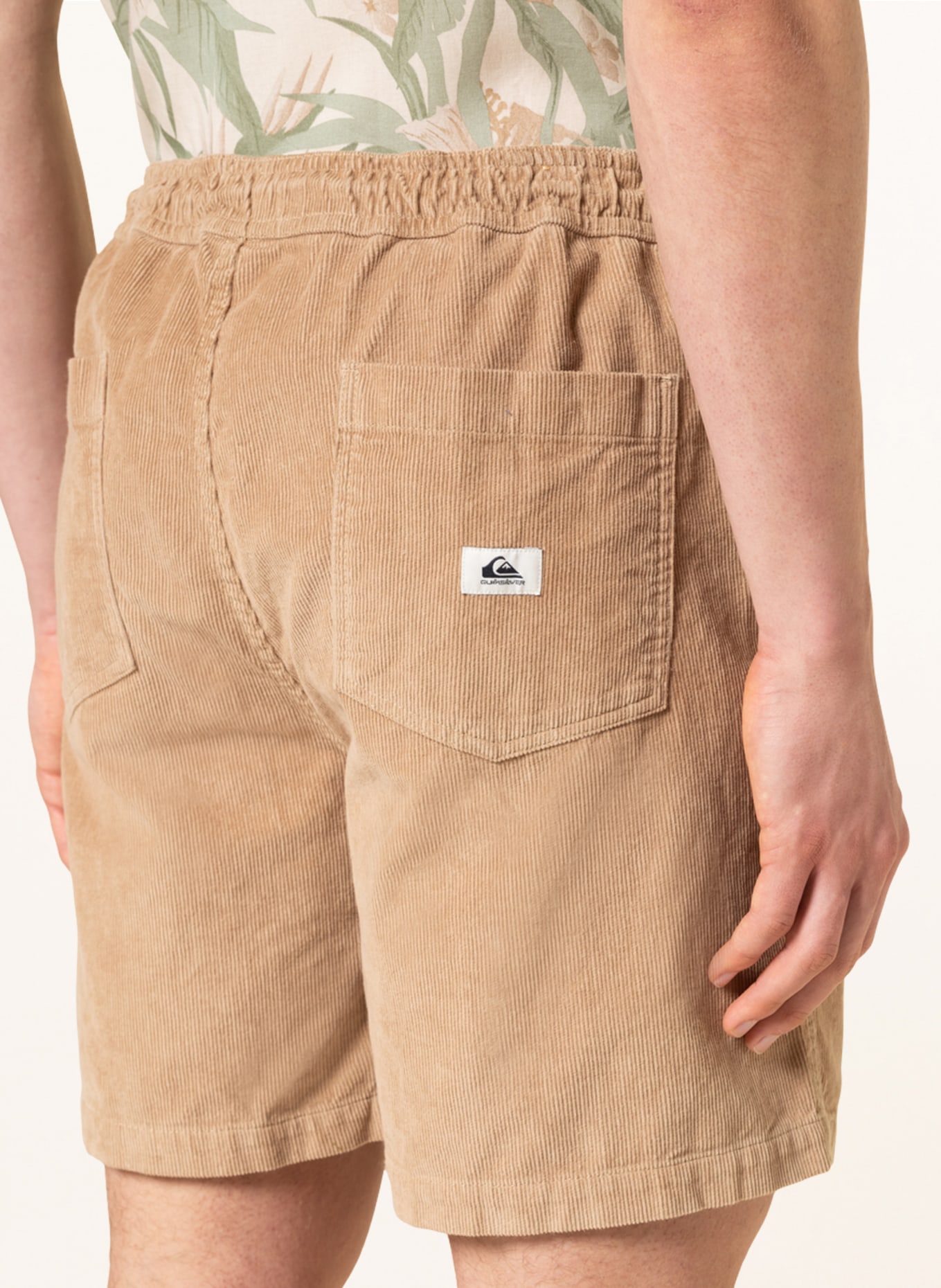 QUIKSILVER Corduroy shorts TAXER in jogger style, Color: BEIGE (Image 6)