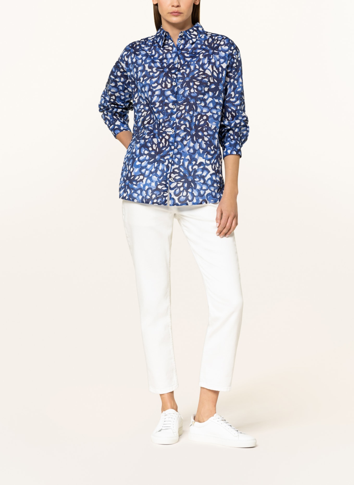 Marc O'Polo Shirt blouse, Color: BLUE/ WHITE (Image 2)
