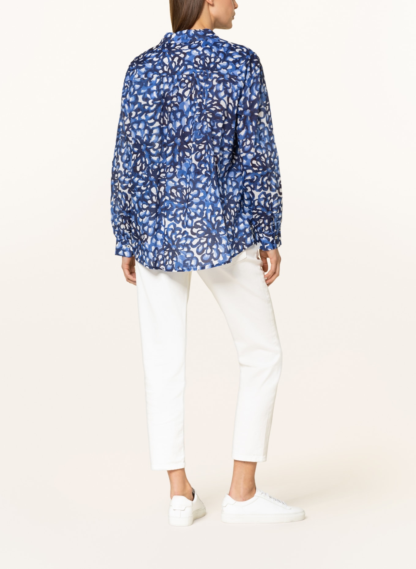 Marc O'Polo Shirt blouse, Color: BLUE/ WHITE (Image 3)
