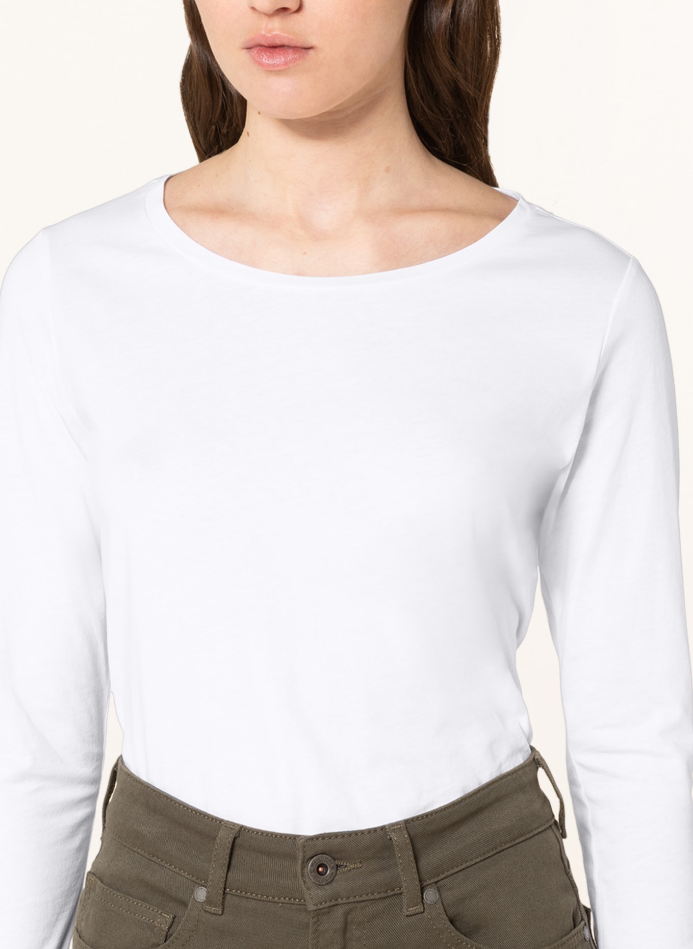 Marc O'Polo Long sleeve shirt, Color: WHITE (Image 4)