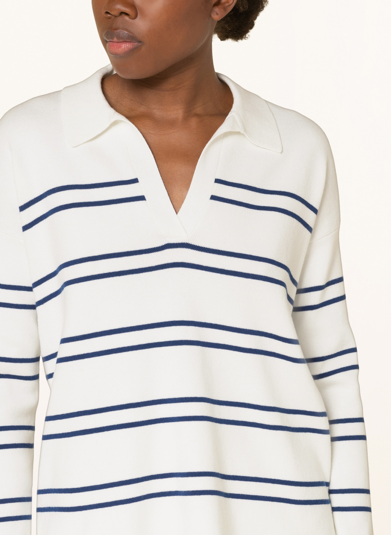 HOBBS Sweater KARISSA, Color: WHITE/ DARK BLUE (Image 4)