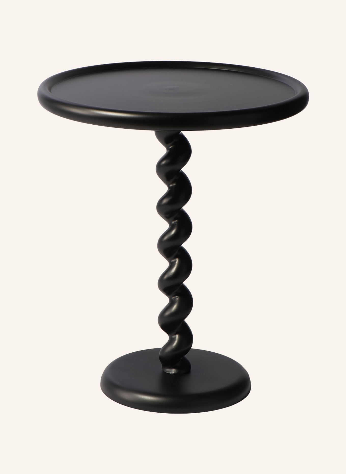 POLSPOTTEN Side table TWISTER, Color: BLACK (Image 1)