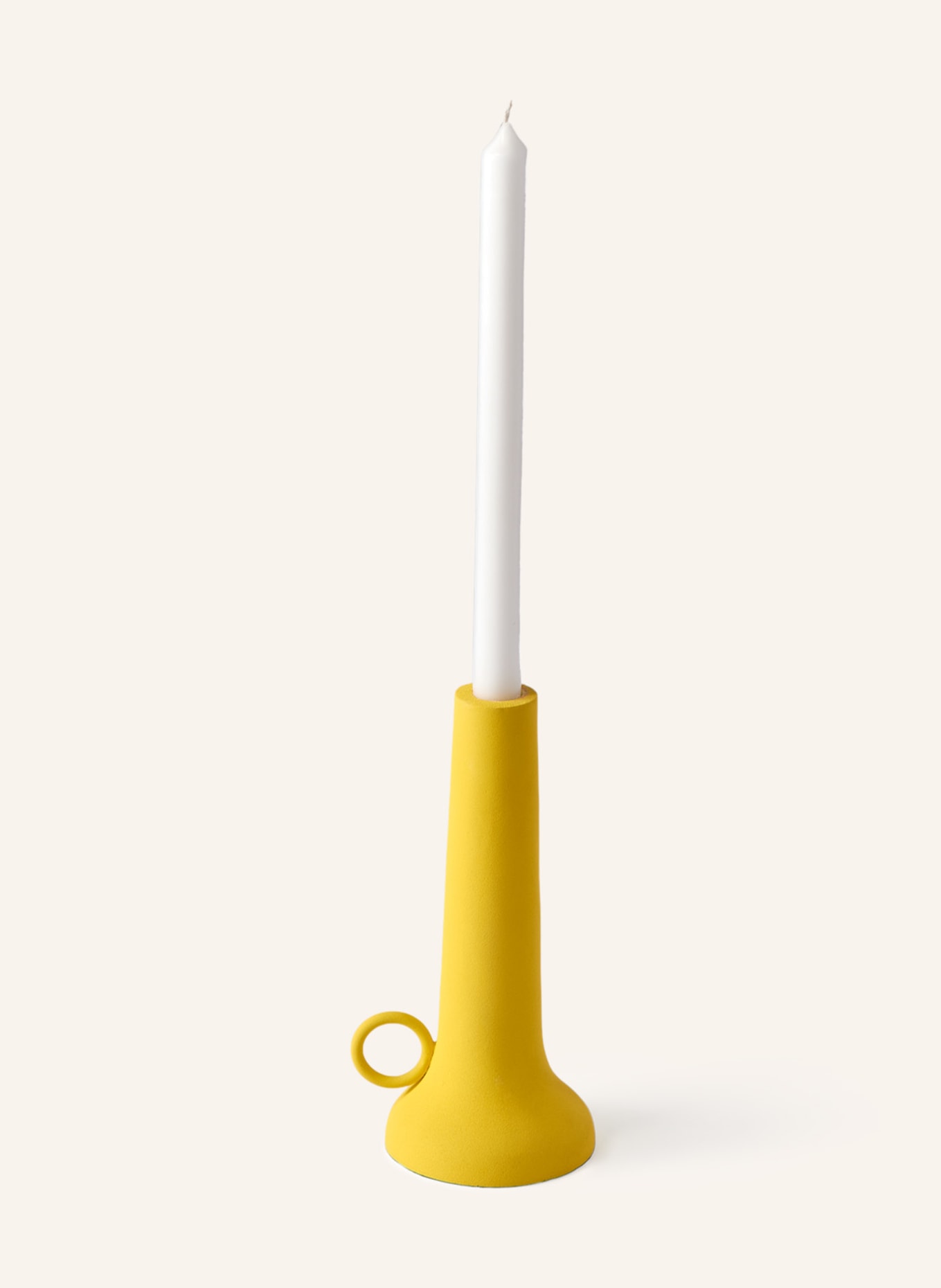 POLSPOTTEN Candleholder SPARTAN SMALL, Color: YELLOW (Image 2)