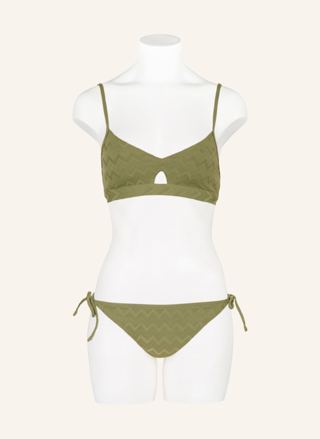ROXY Triangle bikini bottoms CURRENT COOLNESS, Color: OLIVE (Image 2)