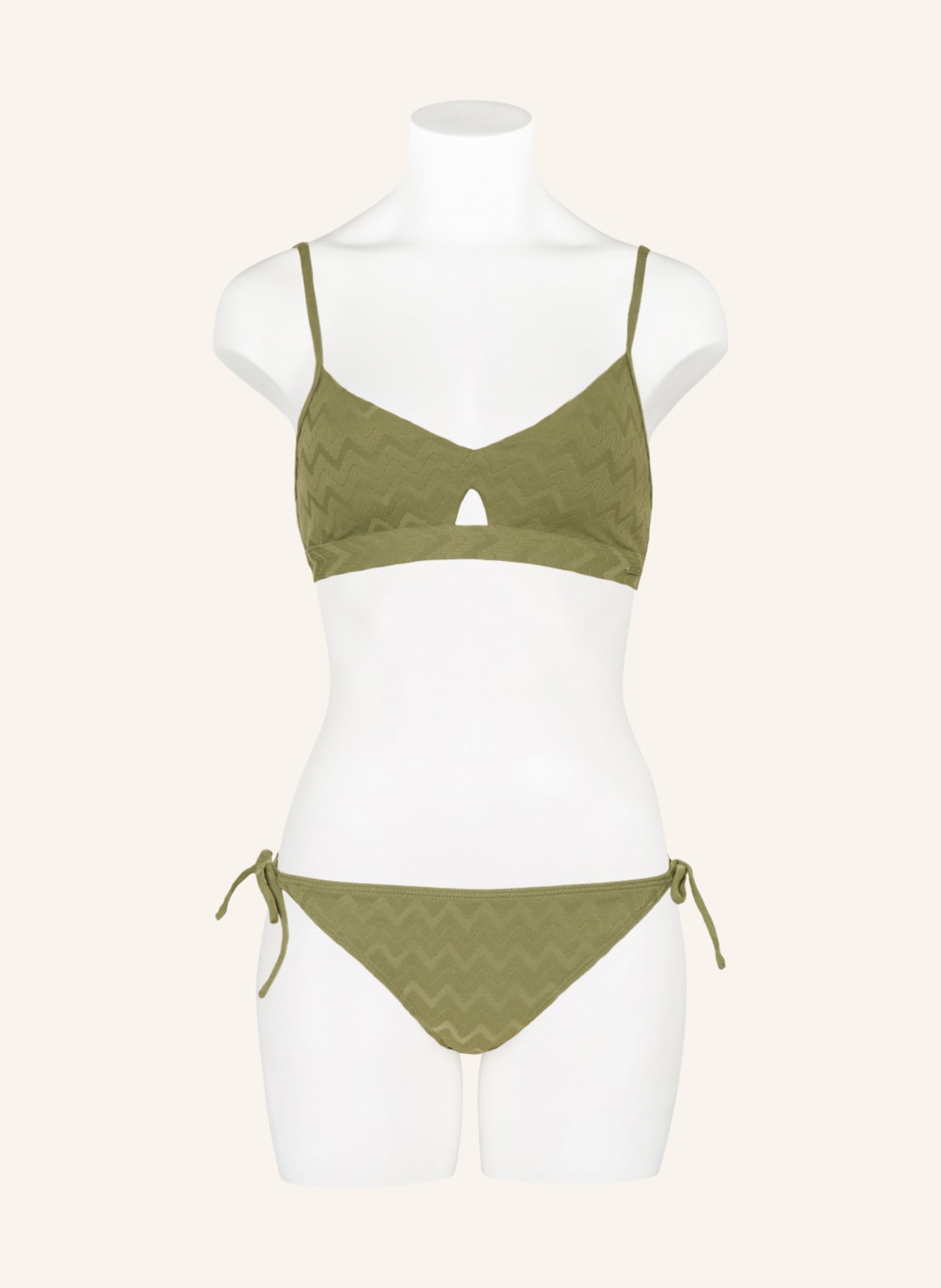 ROXY Góra od bikini bralette CURRENT COOLNESS, Kolor: OLIWKOWY (Obrazek 2)