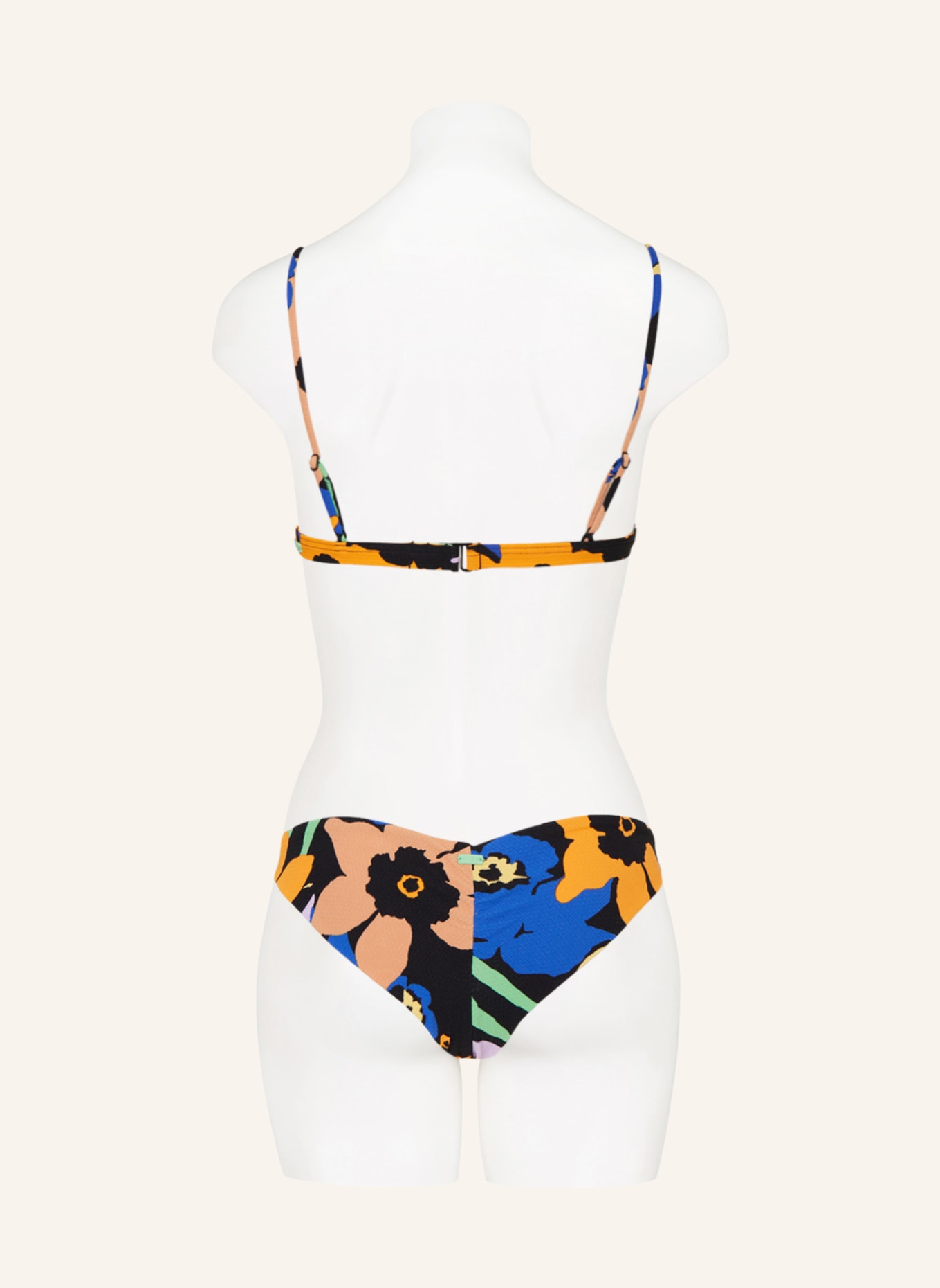 ROXY Bralette bikini top COLOR JAM, Color: BLUE/ BLACK/ ORANGE (Image 3)