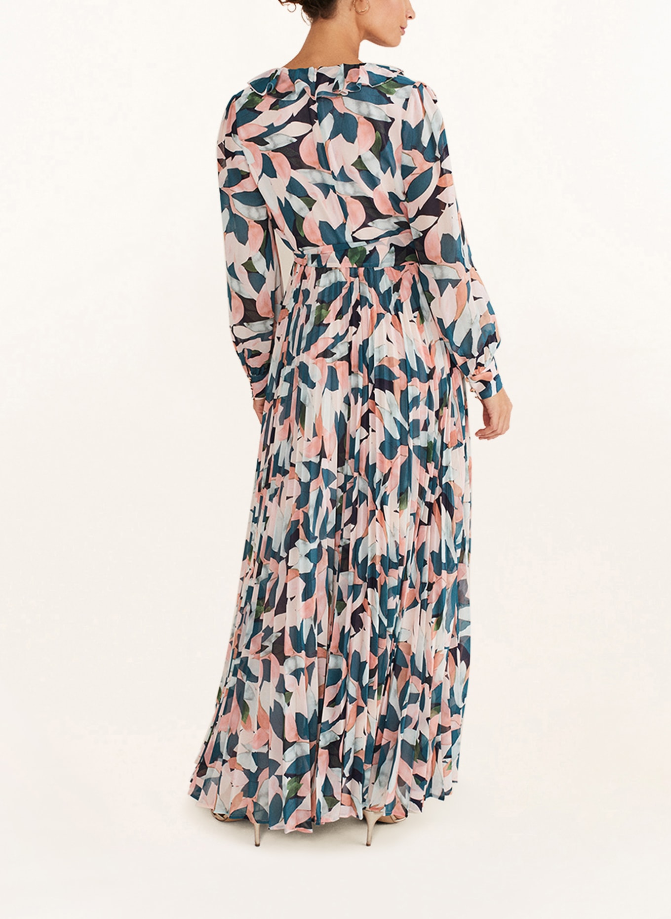 Phase Eight Sukienka AVERIE z plisami, Kolor: PETROL/ CIELISTY (Obrazek 3)