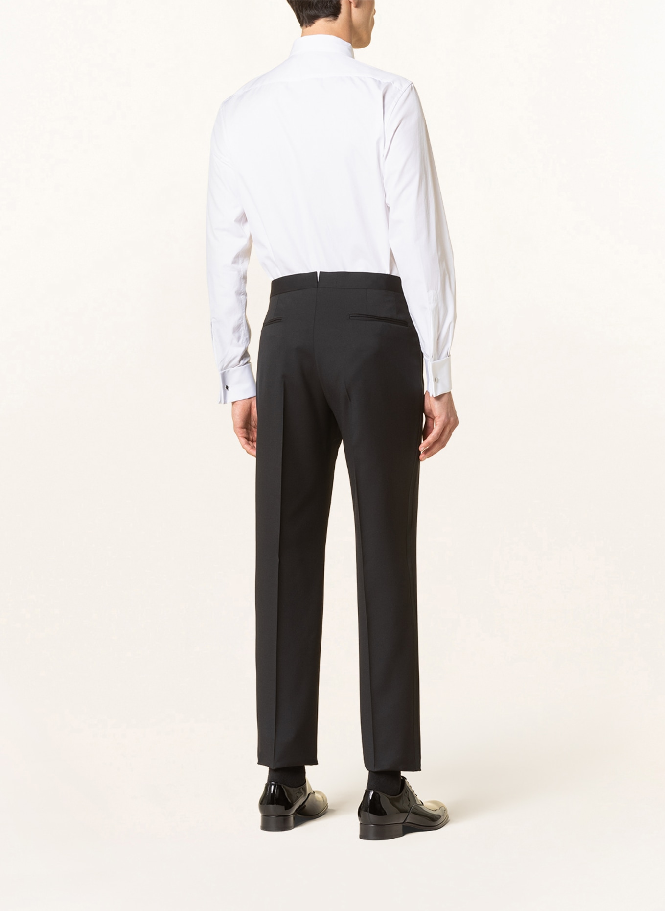 ZEGNA Tuxedo shirt regular fit with French cuffs, Color: WHITE (Image 3)