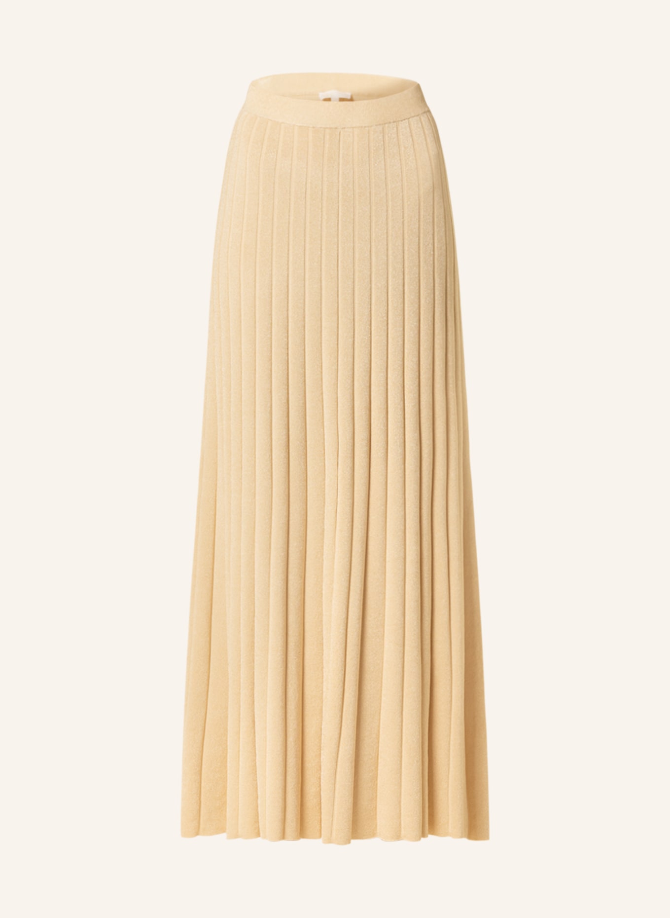 MICHAEL KORS Dzianinowa spódnica z błyszczącą przędzą, Kolor: ZŁOTY (Obrazek 1)