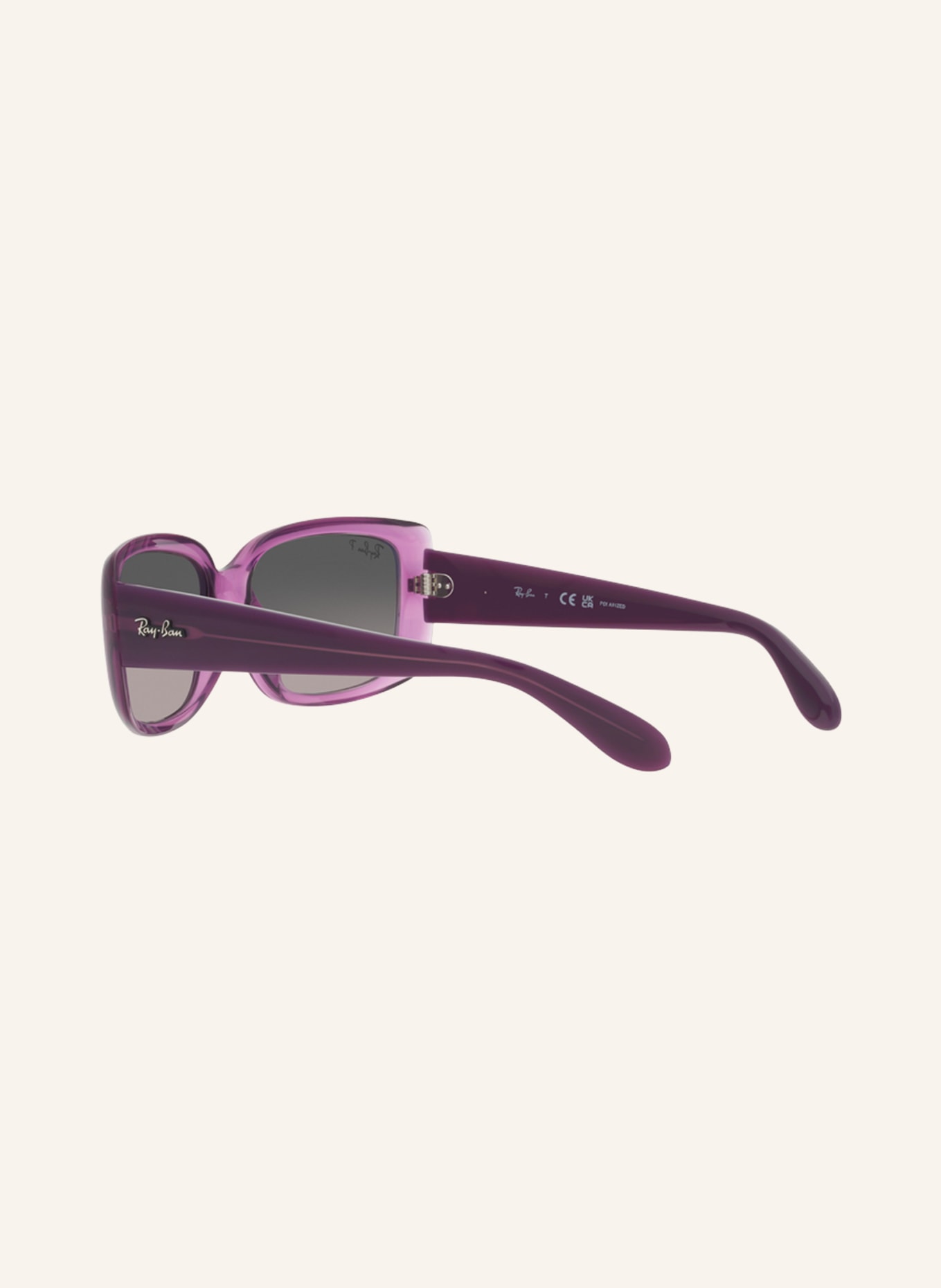 Ray-Ban Sunglasses RB4389, Color: 6443M3 - PURPLE/ GRAY POLARIZED (Image 4)