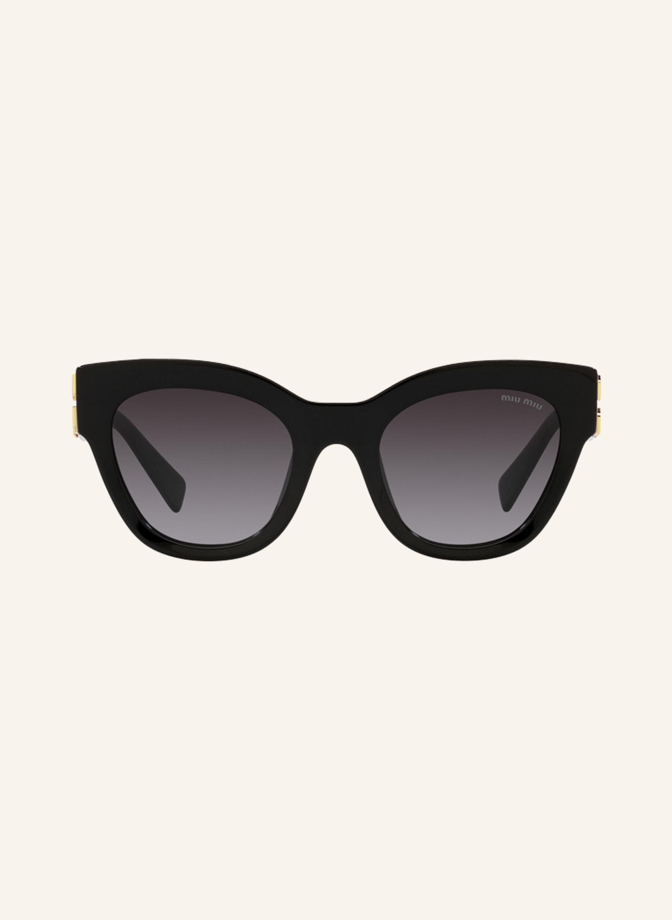 MIU MIU Okulary przeciwsłoneczne MU 01YS, Kolor: 1AB5D1 – GRADIENT CZARNY / SZARY (Obrazek 2)