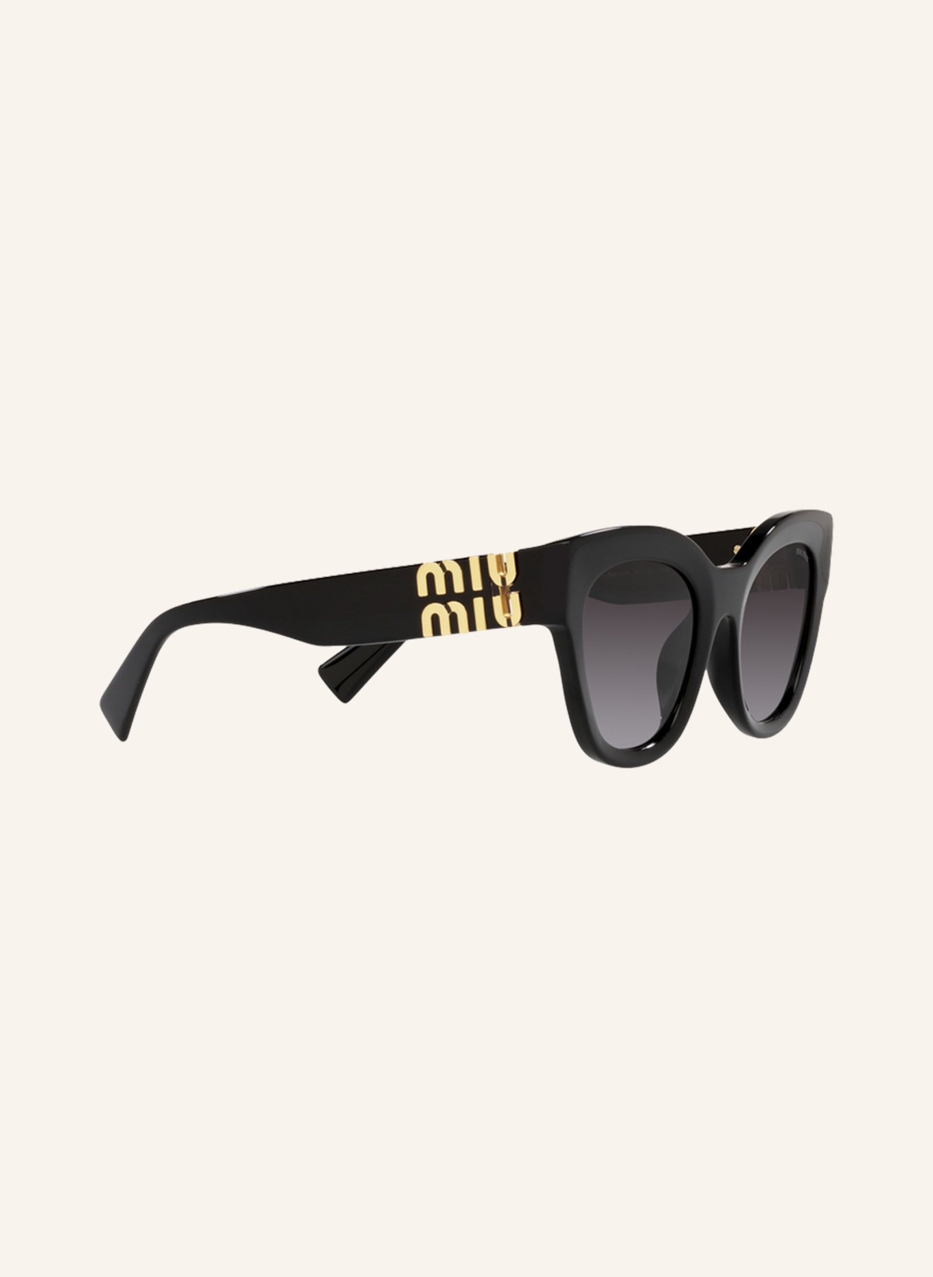 MIU MIU Sunglasses MU 01YS, Color: 1AB5D1 - BLACK/ GRAY GRADIENT (Image 3)