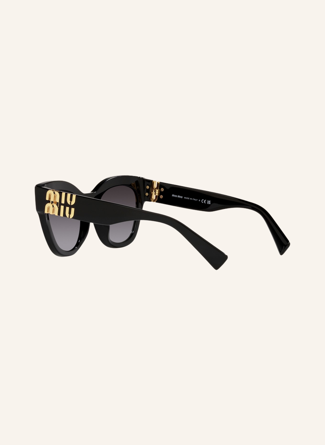 MIU MIU Sunglasses MU 01YS, Color: 1AB5D1 - BLACK/ GRAY GRADIENT (Image 4)