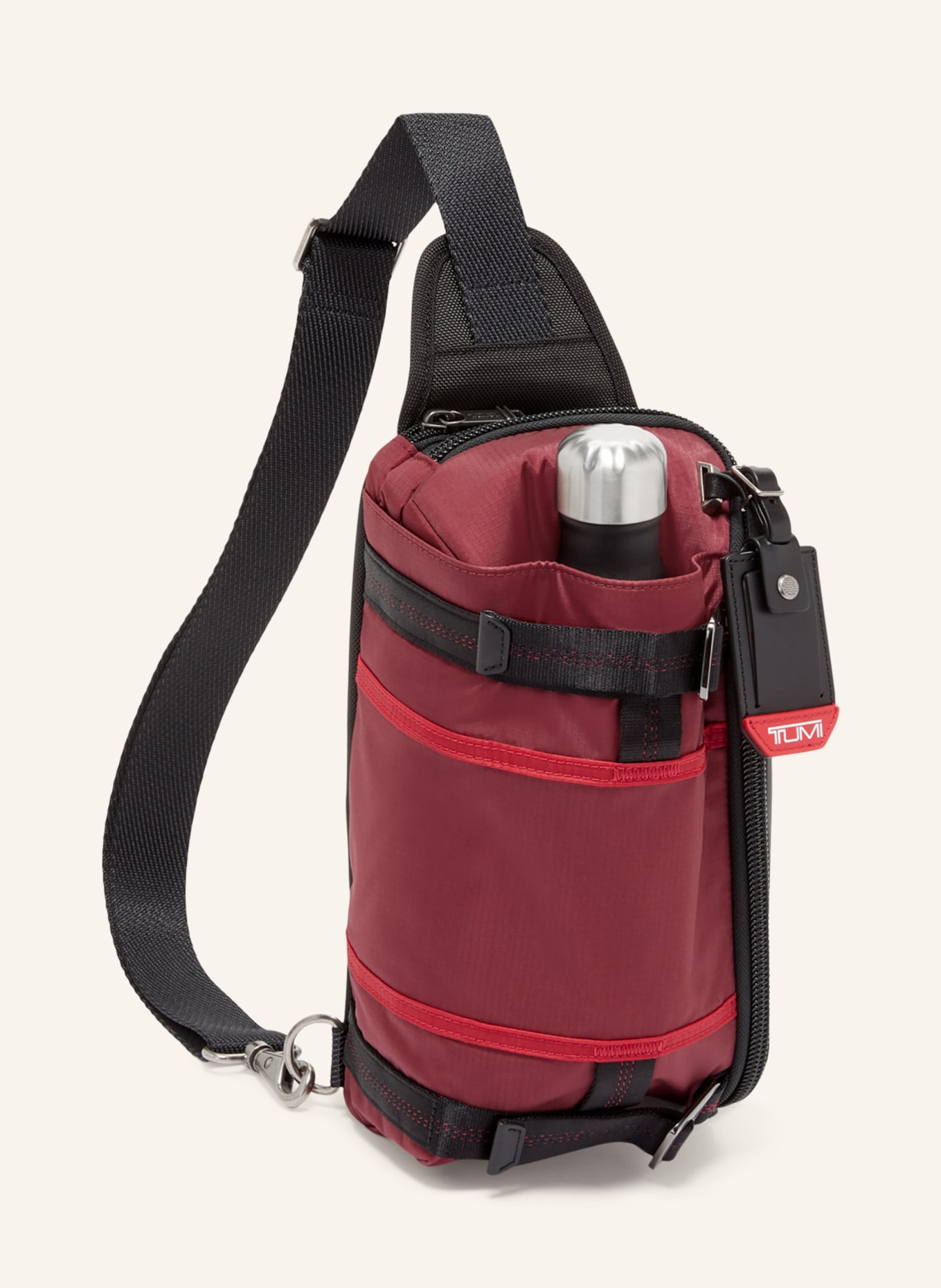 TUMI ALPHA BRAVO shoulder bag PLATOON, Color: BLACK/ RED (Image 3)