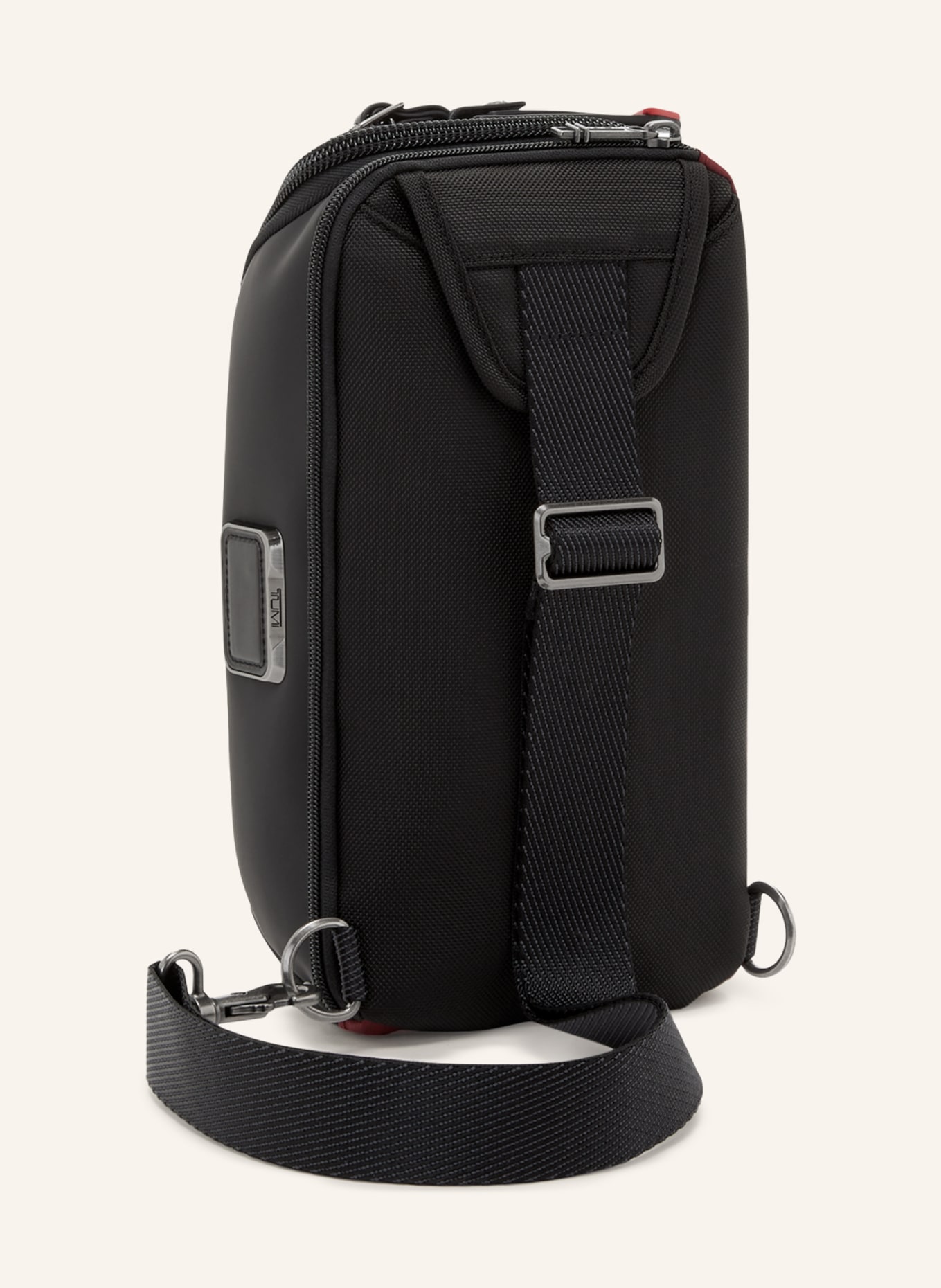 TUMI ALPHA BRAVO shoulder bag PLATOON, Color: BLACK/ RED (Image 4)