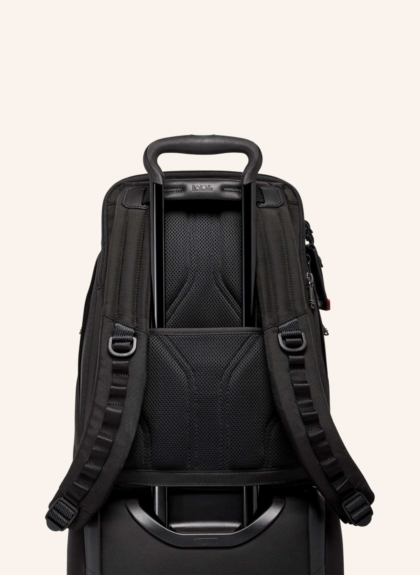 TUMI ALPHA BRAVO backpack NAVIGATION with laptop compartment, Color: DARK RED/ BLACK/ RED (Image 6)
