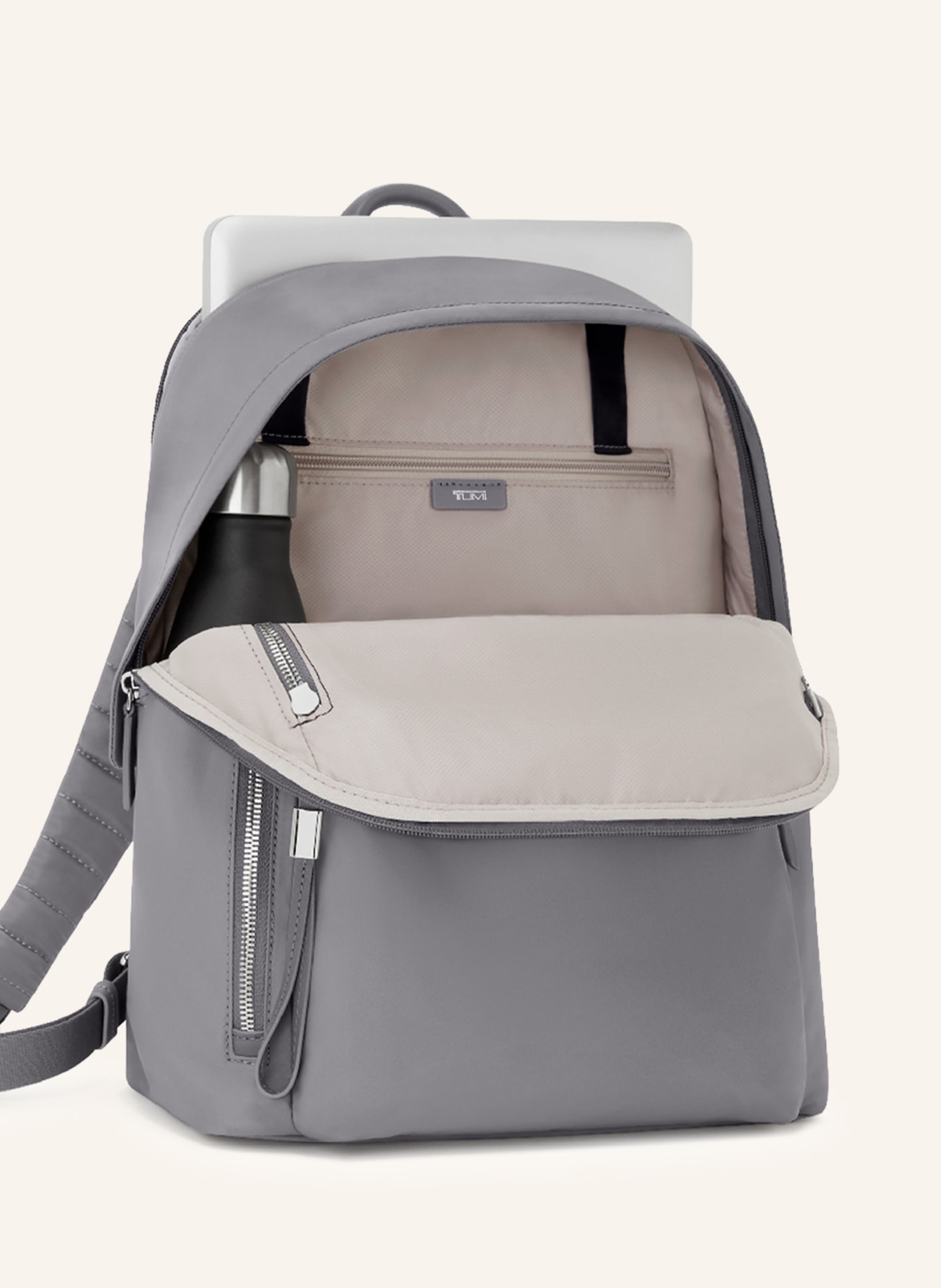 TUMI VOYAGEUR backpack HALSEY with laptop compartment, Color: GRAY (Image 2)