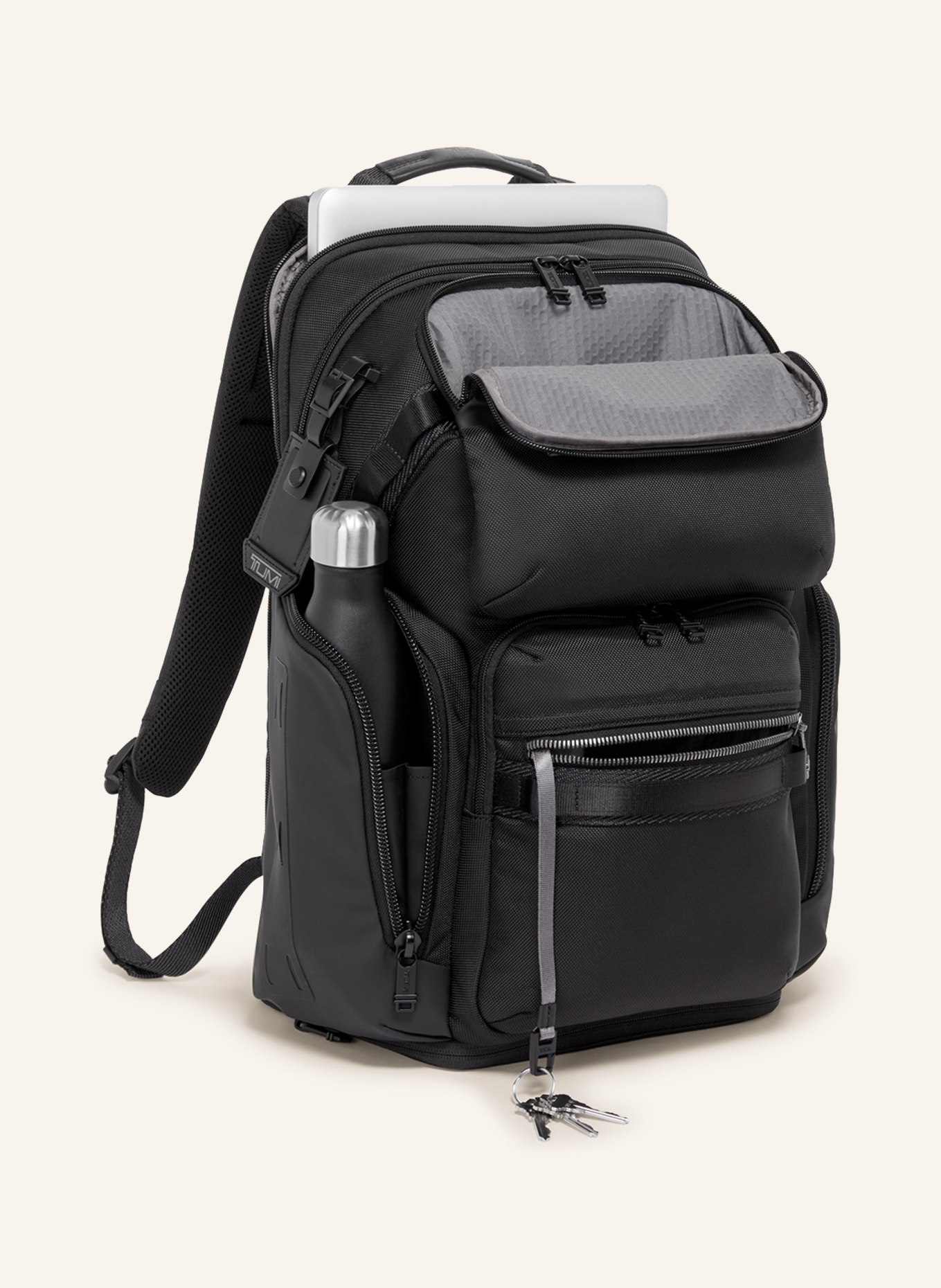 TUMI ALPHA BRAVO backpack NOMADIC with laptop compartment, Color: BLACK (Image 2)