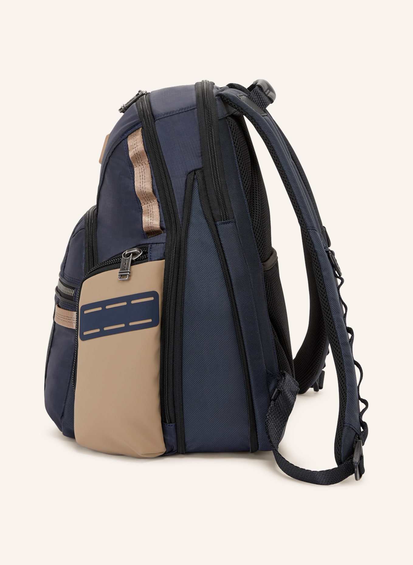 TUMI ALPHA BRAVO backpack NAVIGATION with laptop compartment, Color: DARK BLUE/ BEIGE (Image 5)
