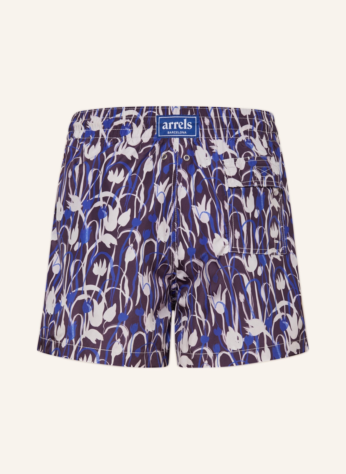 arrels BARCELONA Swim shorts PURPLE TULIPS × CECILIA CARSTED, Color: DARK BLUE/ BLUE/ LIGHT PURPLE (Image 2)