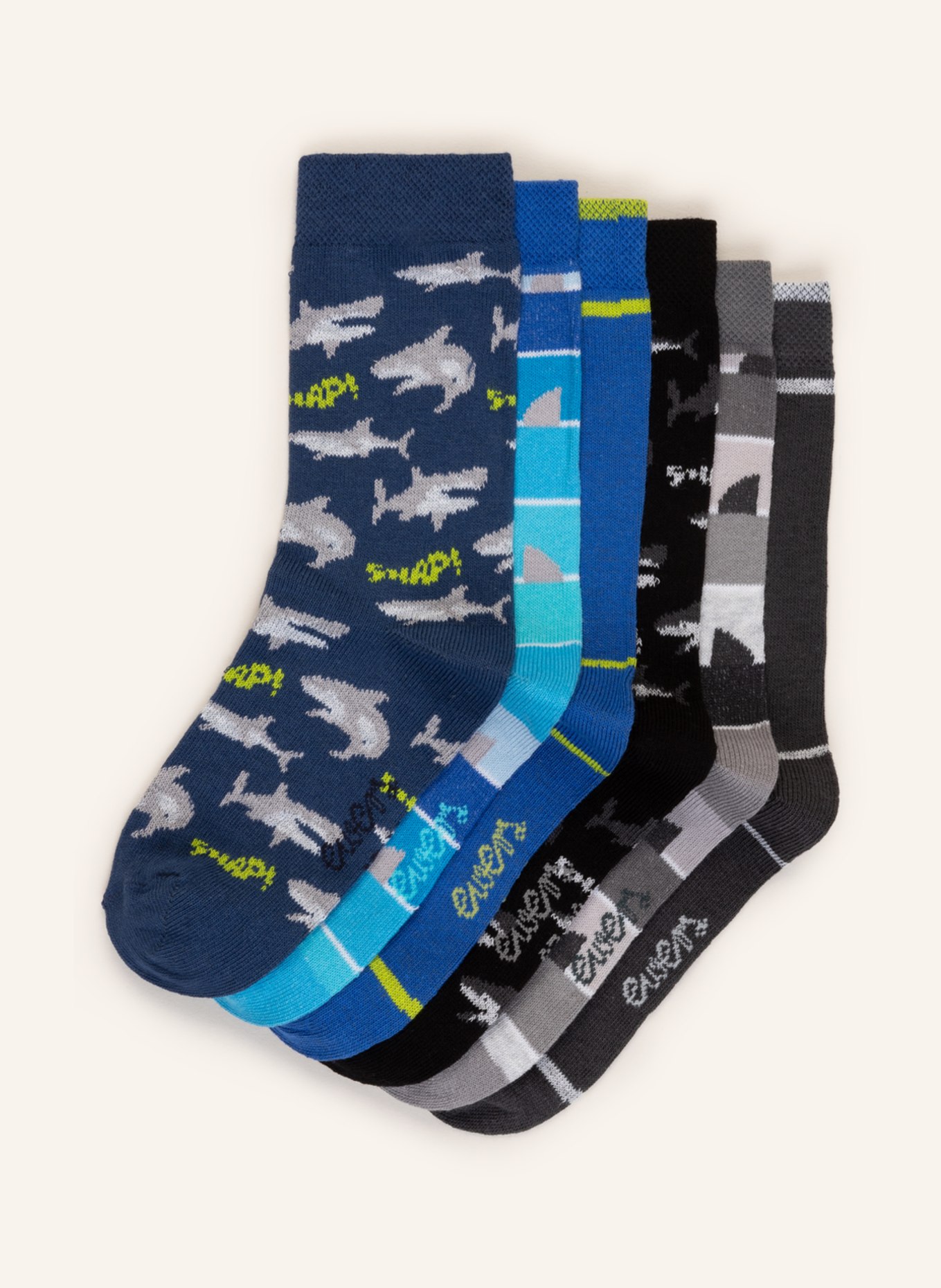 ewers COLLECTION Ponožky, 6 párů v balení, Barva: 1 1 blau-schwarz (Obrázek 1)