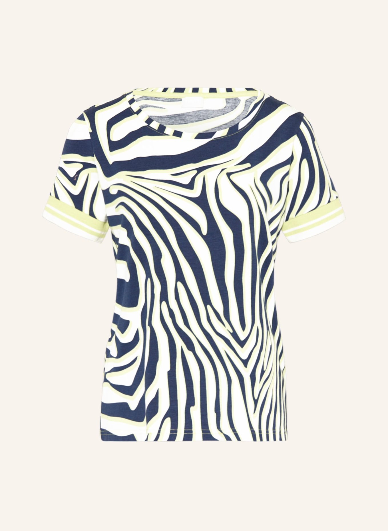 mey Lounge-Shirt Serie ANH, Farbe: WEISS/ DUNKELBLAU/ MINT (Bild 1)