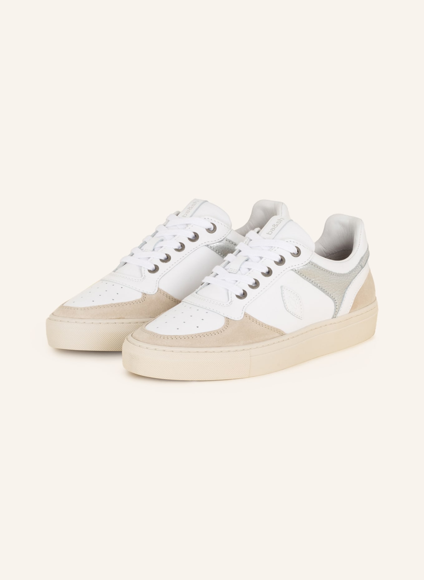 leather high-top sneakers CRUSH WHITE // ba&sh US