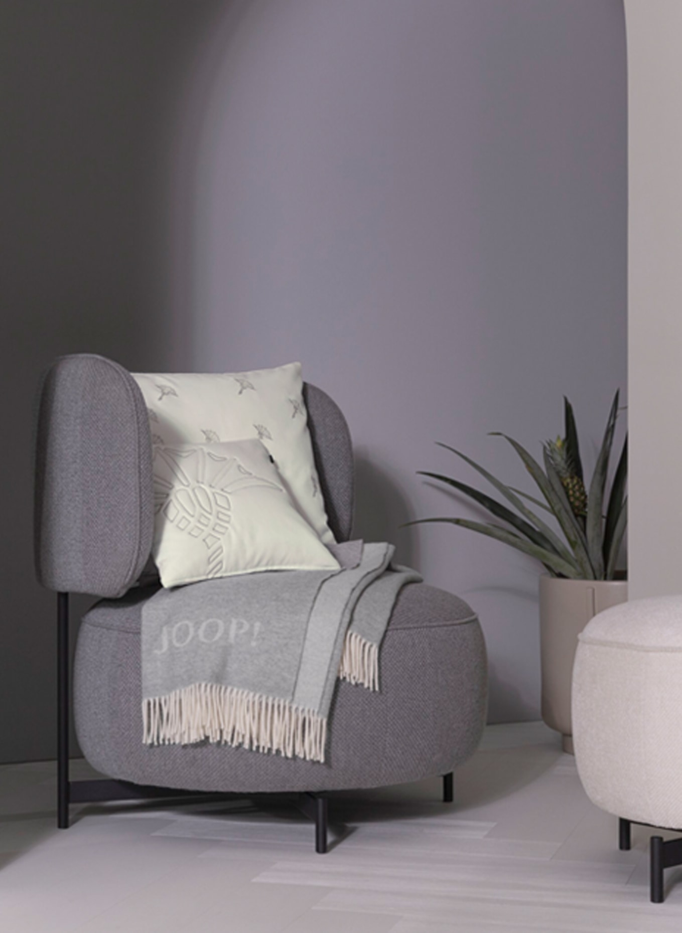 JOOP! Decorative cushion cover J!MOVE, Color: CREAM (Image 4)