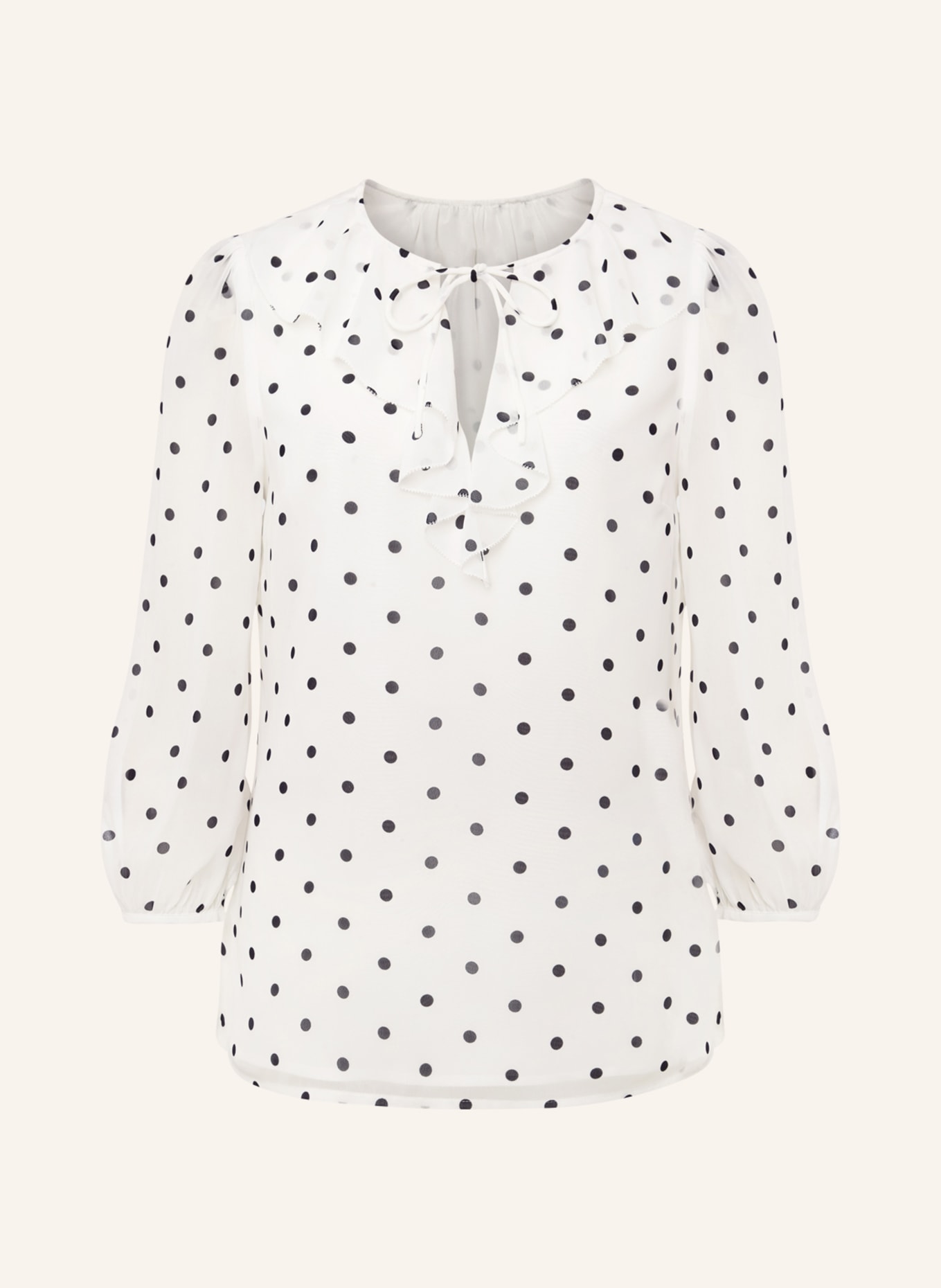 HOBBS Shirt blouse DEMI in white/ dark blue