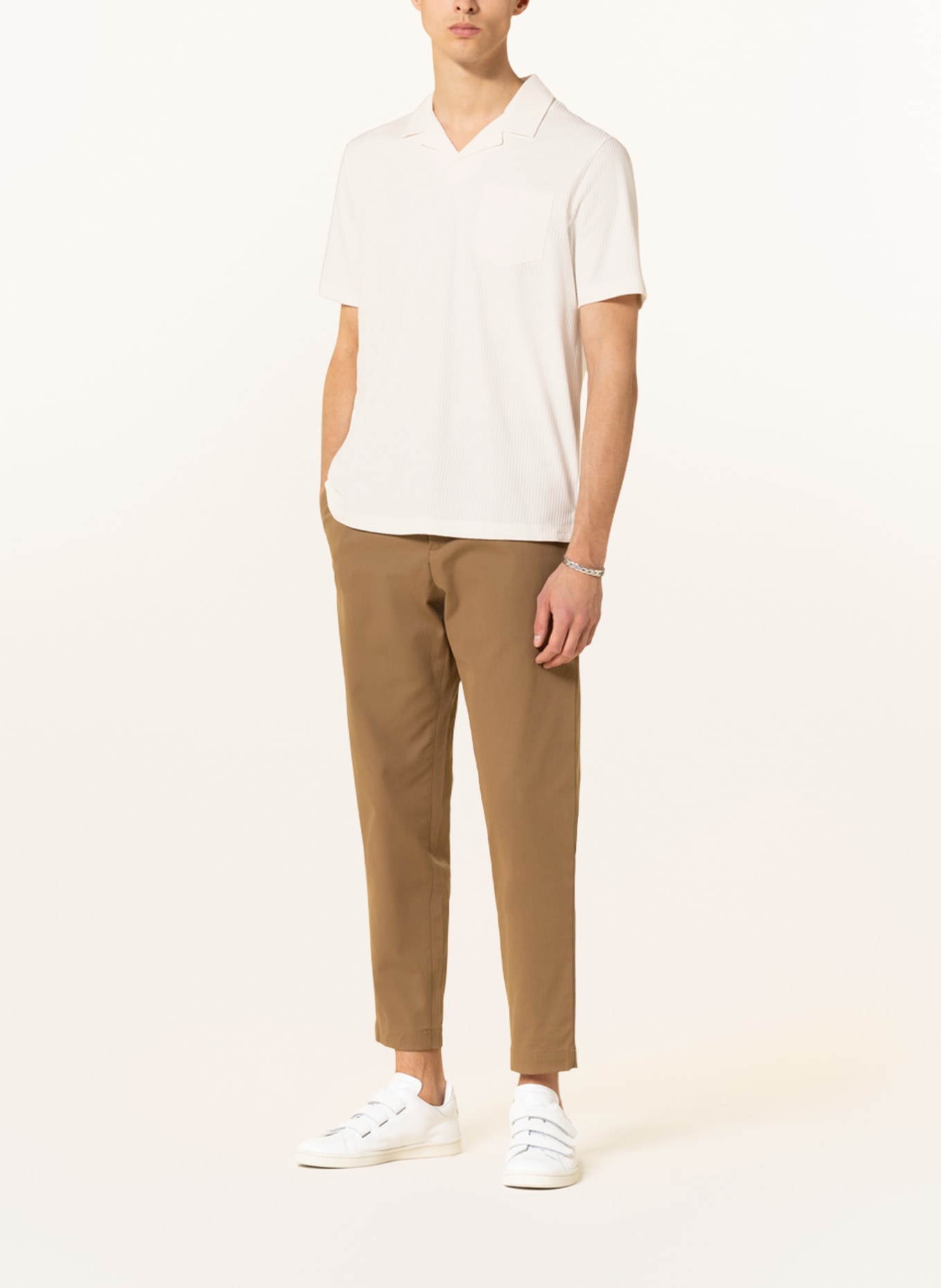 TED BAKER Jersey polo shirt ARKES regular fit, Color: CREAM (Image 2)
