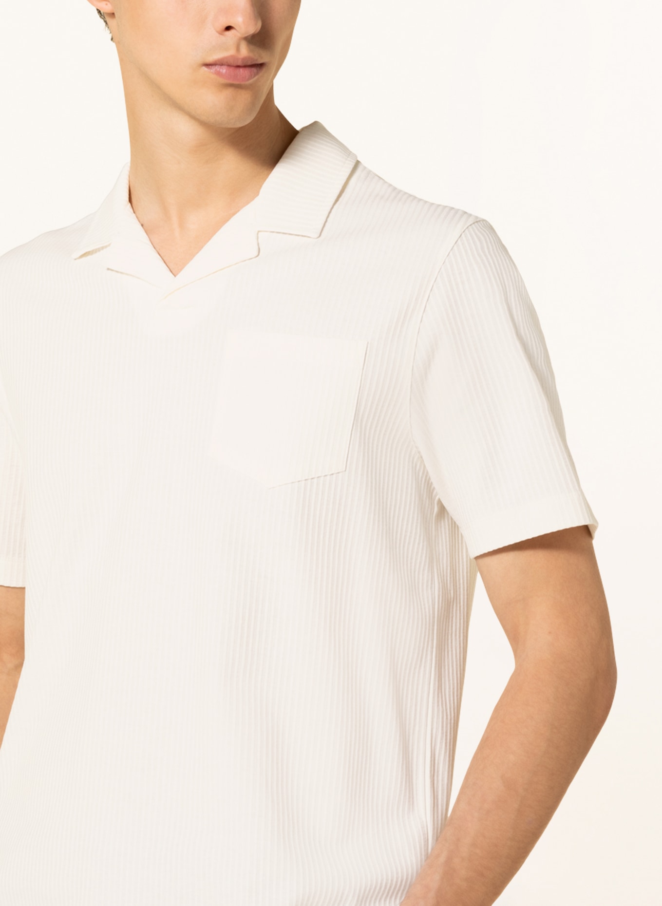 TED BAKER Jersey polo shirt ARKES regular fit, Color: CREAM (Image 4)