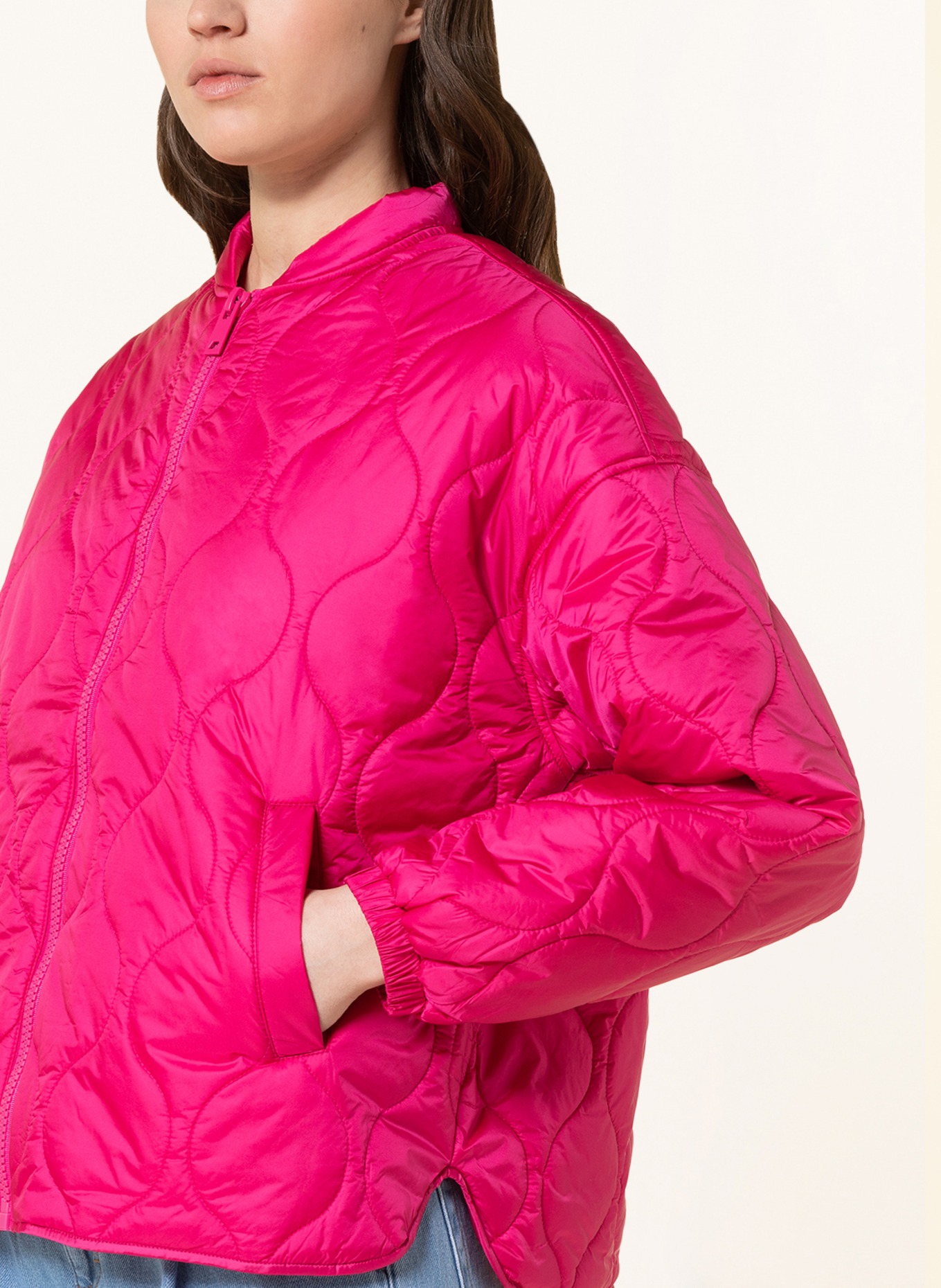 OPUS Quilted blouson JAMINE, Color: FUCHSIA (Image 4)