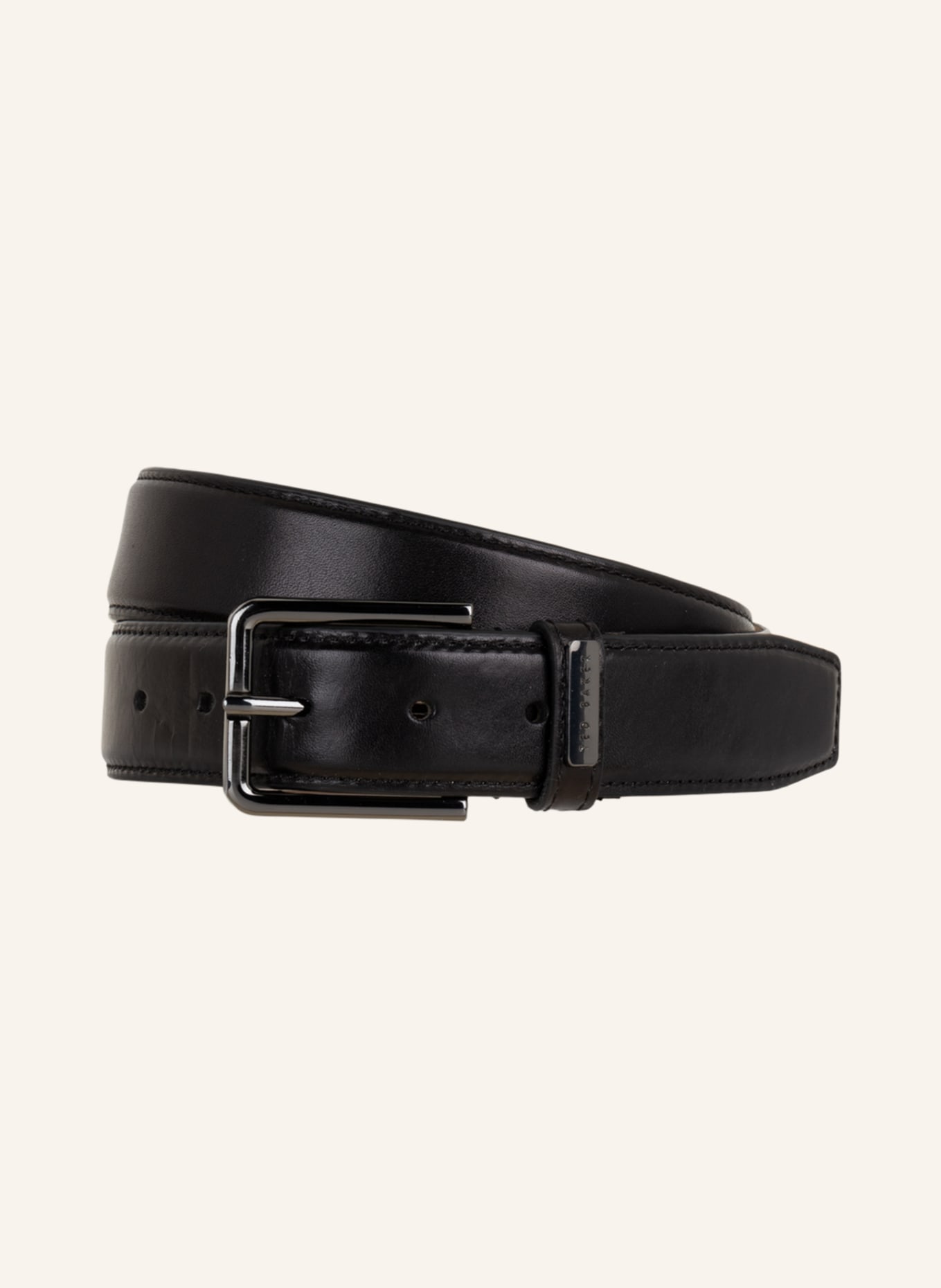 TED BAKER Leather belt WIZERD, Color: BLACK (Image 1)