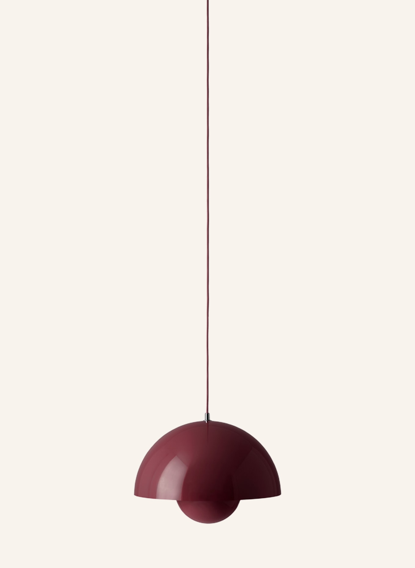 &Tradition Pendelleuchte FLOWERPOT VP7: DUNKELROT